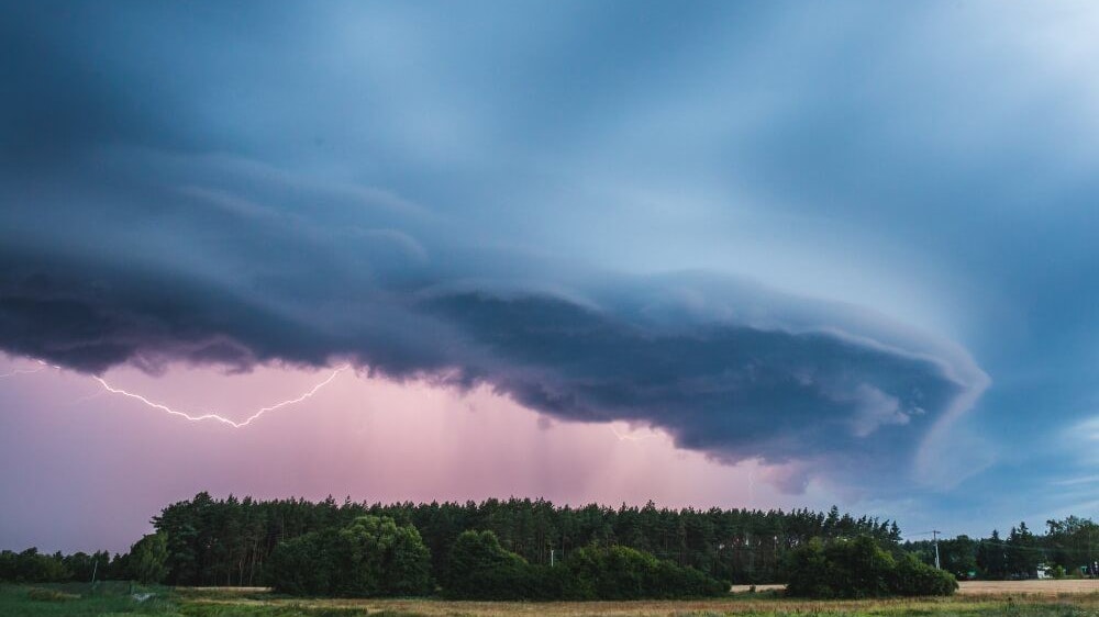 Schwere Gewitter sind im Anmarsch.