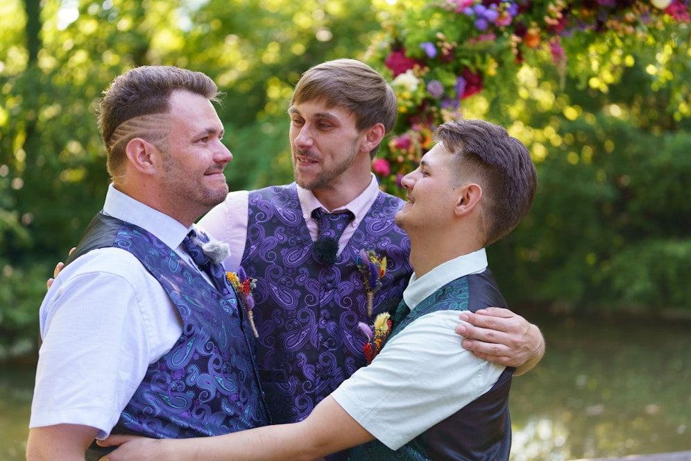 Marcel, Marco und Michel haben sich im Juli das Ja-Wort gegeben.