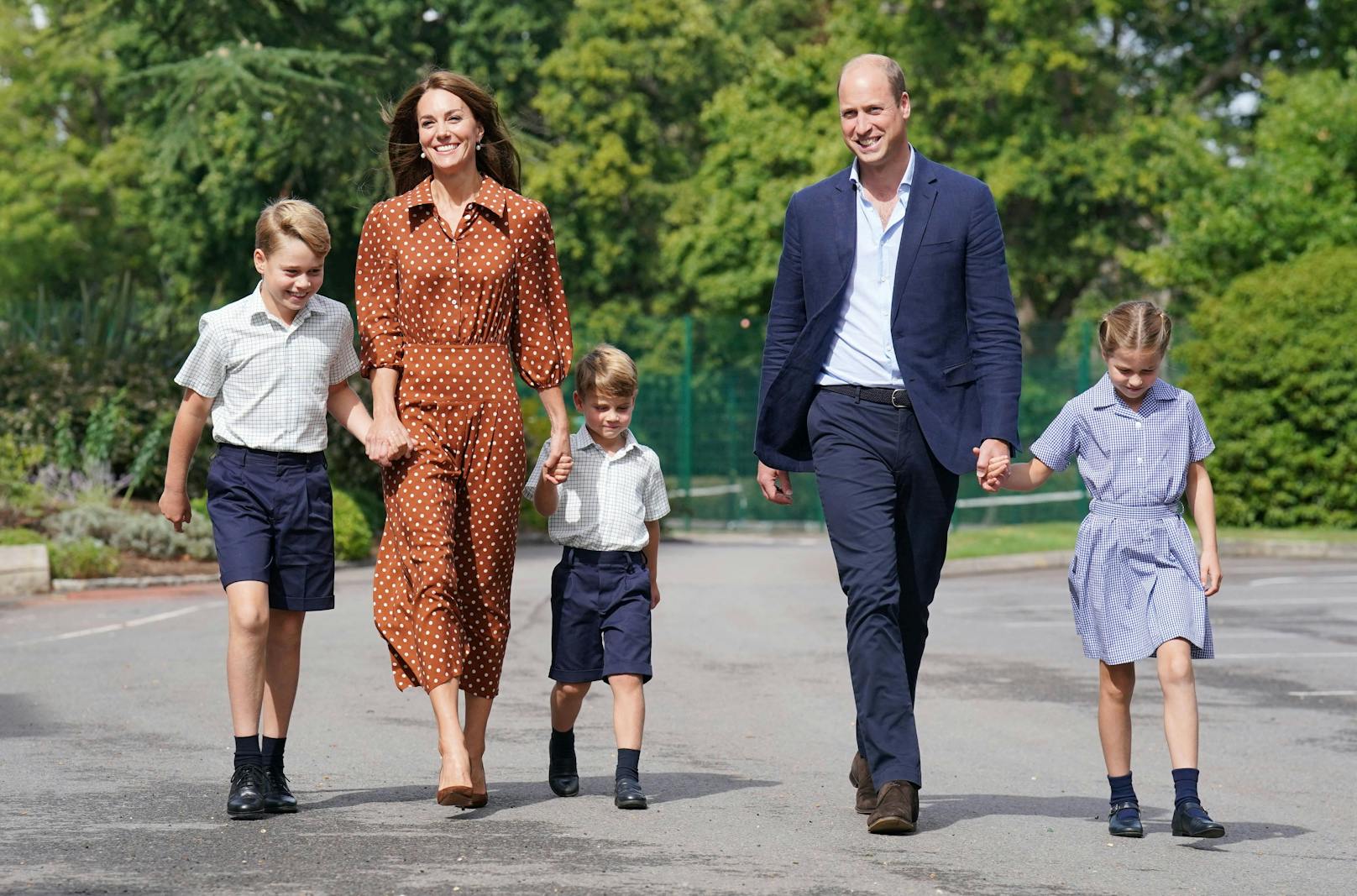 &nbsp;Prinz William und Catherine in Windsor mit ihren Kindern.