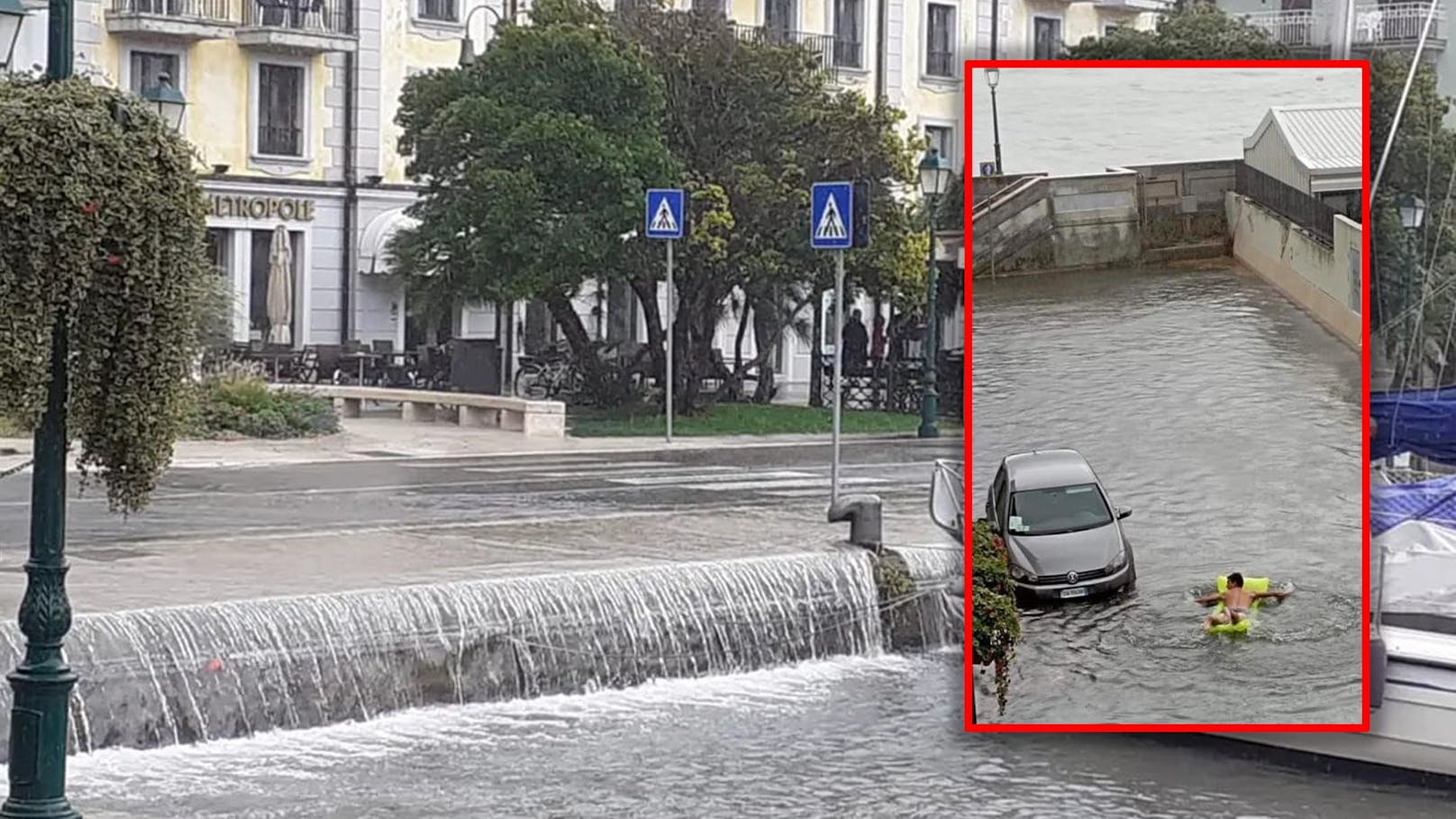 Hochwasser Alarm! Tourismusstadt Grado überflutet
