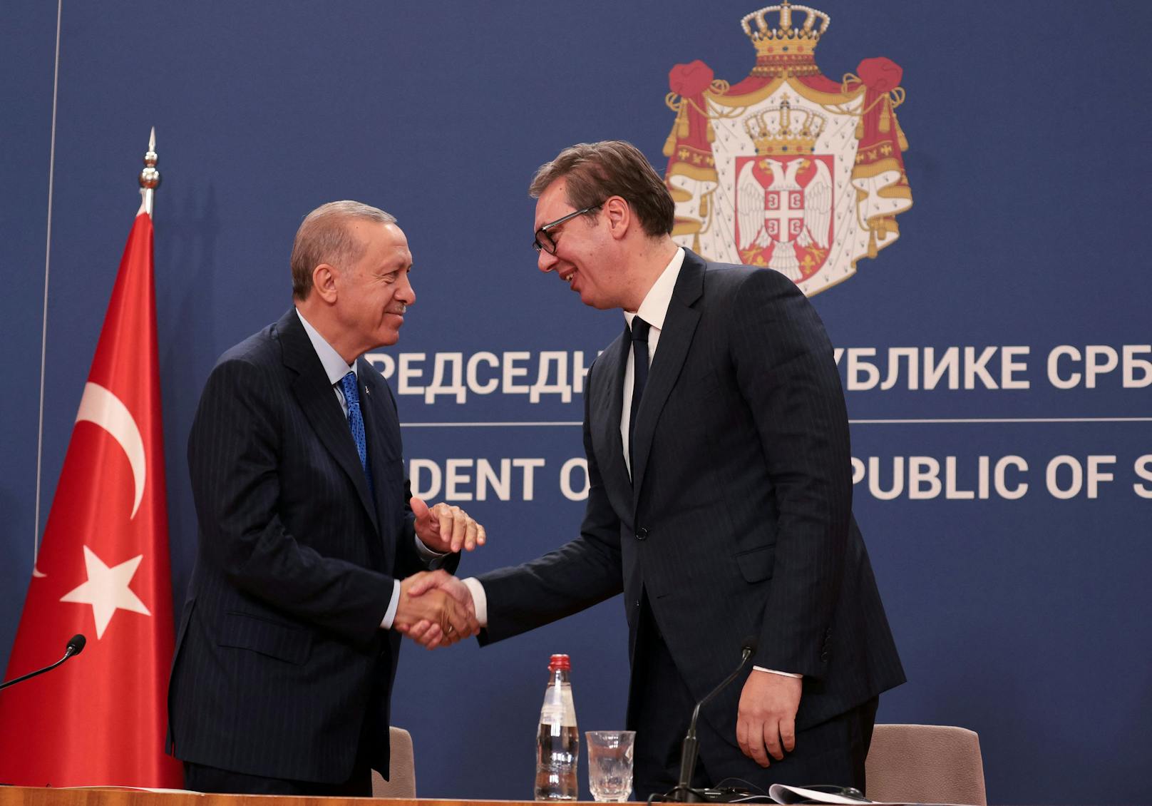 Am Mittwoch ging es dann zu Serbiens Präsident Vucic nach Belgrad.