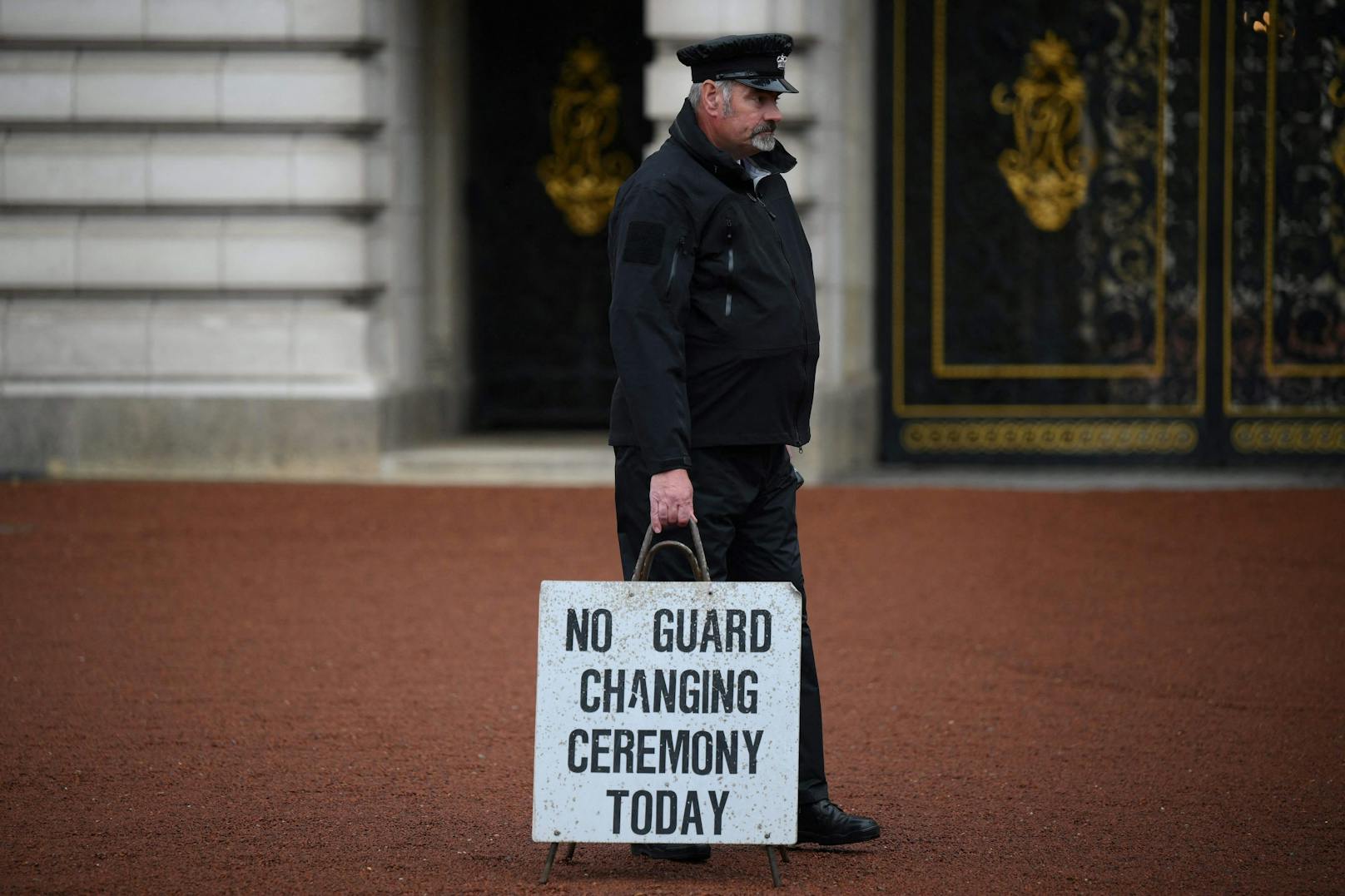 Die "Guard Changing Ceremony" fiel am Donnerstag aus.