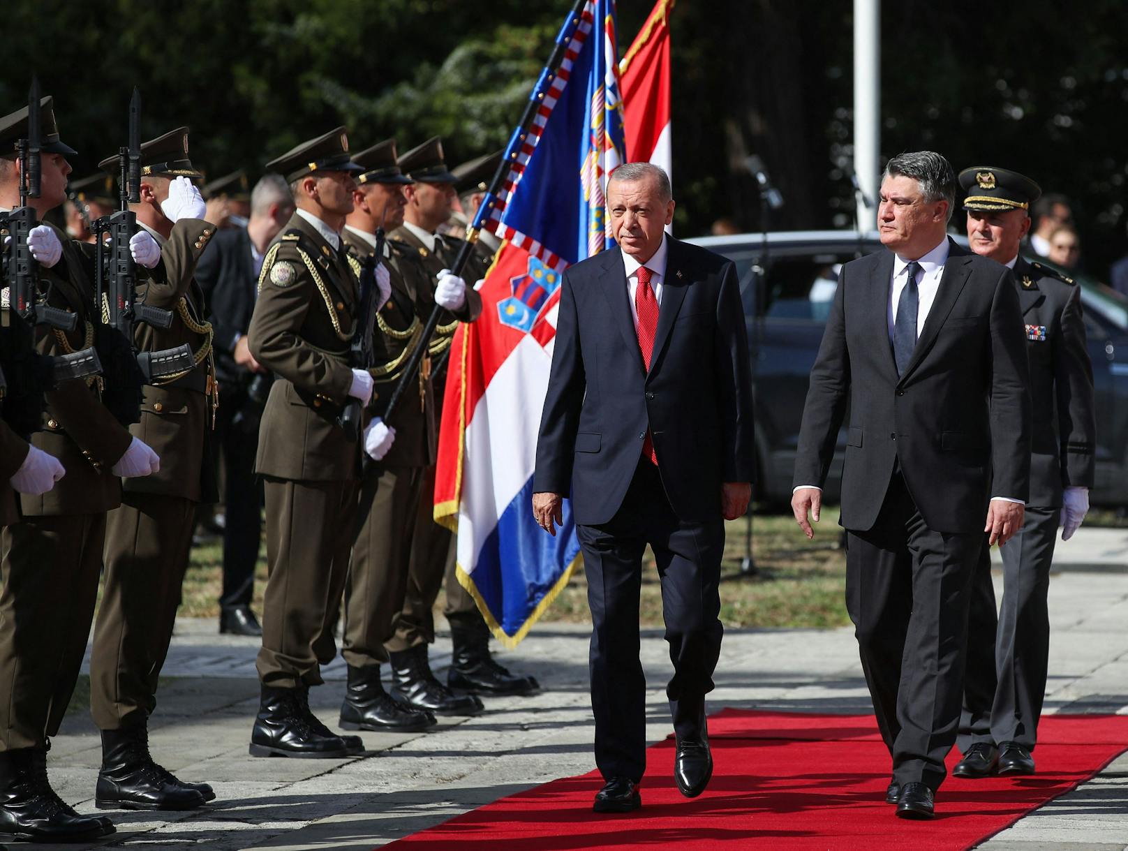 Recep Tayyip Erdogan war am Donnerstag in Kroatien bei einem Wirtschaftsforum.