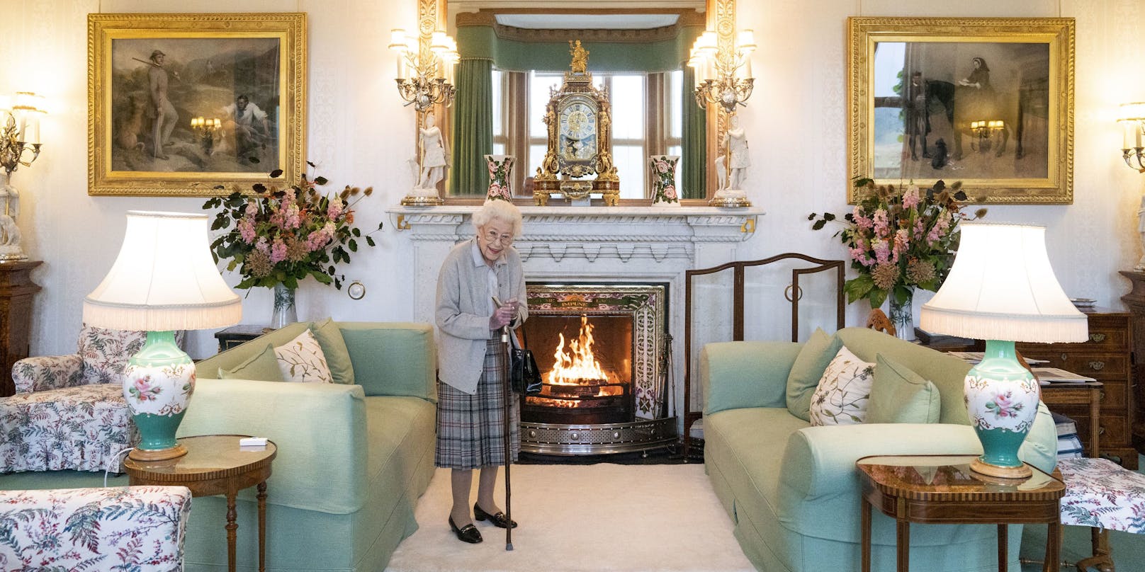 Die Queen - hier auf einem Foto vom 06.09.2022 auf Schloss Balmoral, wo sie die neue Premierministerin&nbsp;Liz Truss empfing.