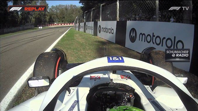Mick Schumacher rollte im zweiten Freien Training von Monza aus. 