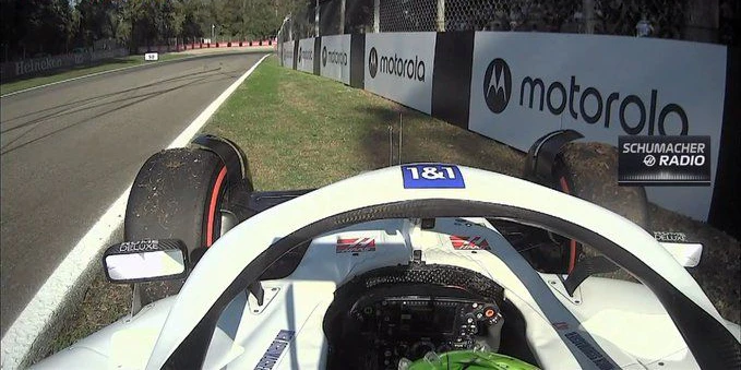 Mick Schumacher rollte im zweiten Freien Training von Monza aus. 