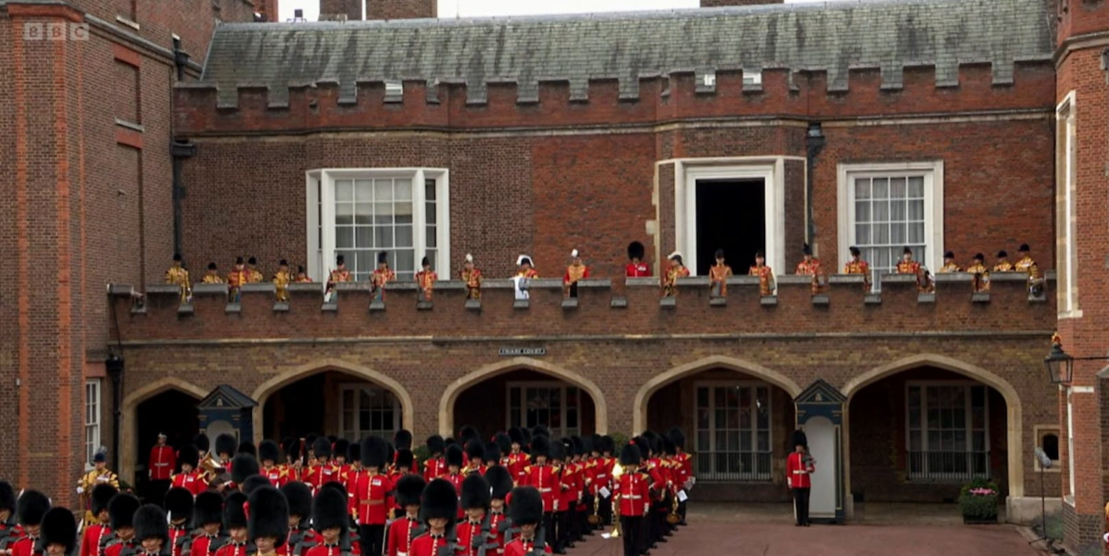Der Balkon, auf dem der neue König, King Charles III., ausgerufen wird.