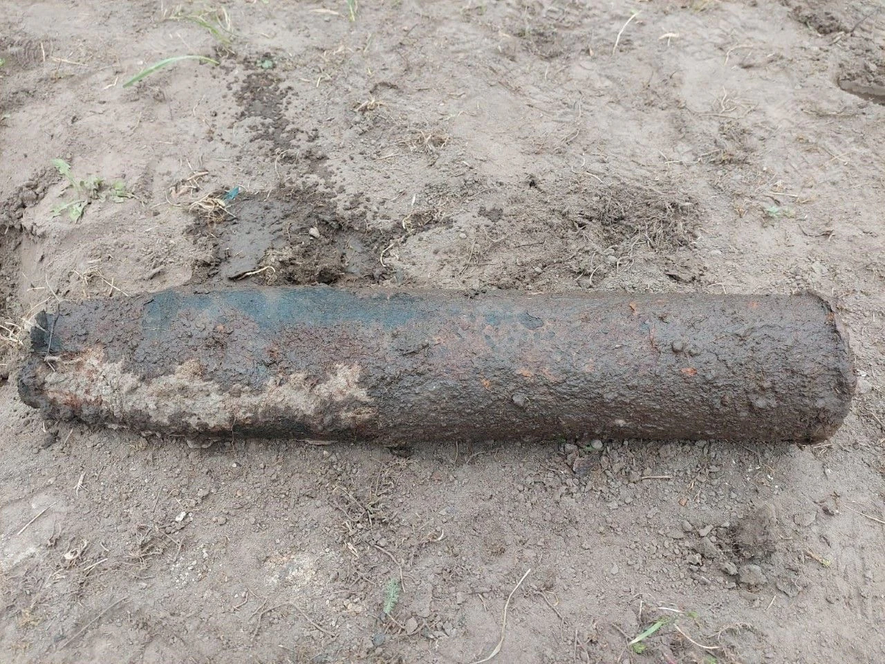 Bei dem Kriegsrelikt handelte es sich um eine Granathülse. 