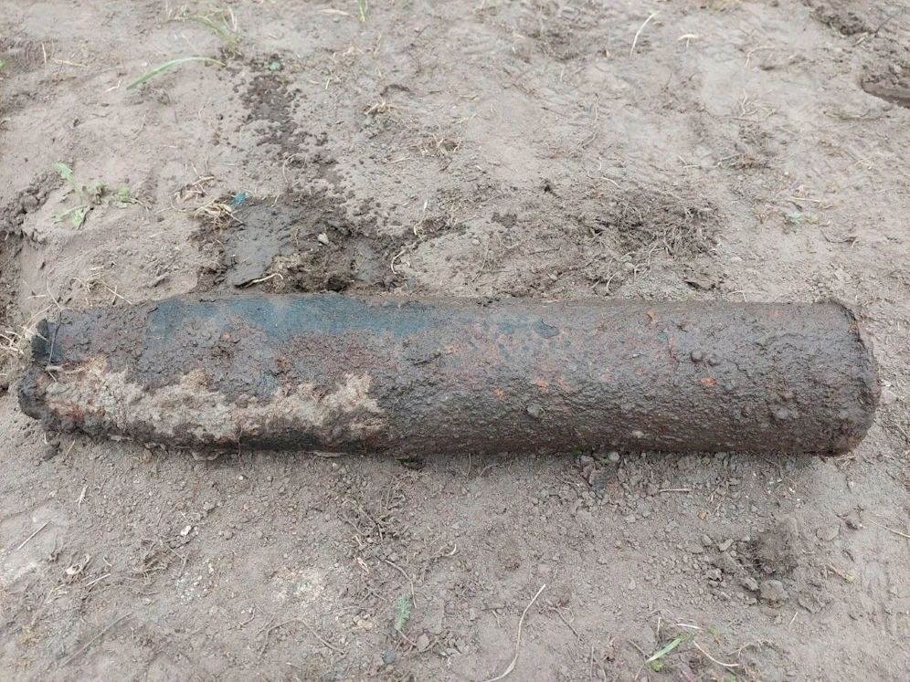 Bei dem Kriegsrelikt handelte es sich um eine Granathülse.
