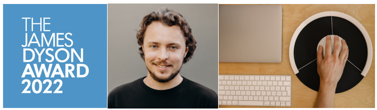 Die Orbit PC-Maus verhindert gesundheitliche Probleme, die durch das Arbeiten am PC entstehen und überzeugt damit die James Dyson Jury.