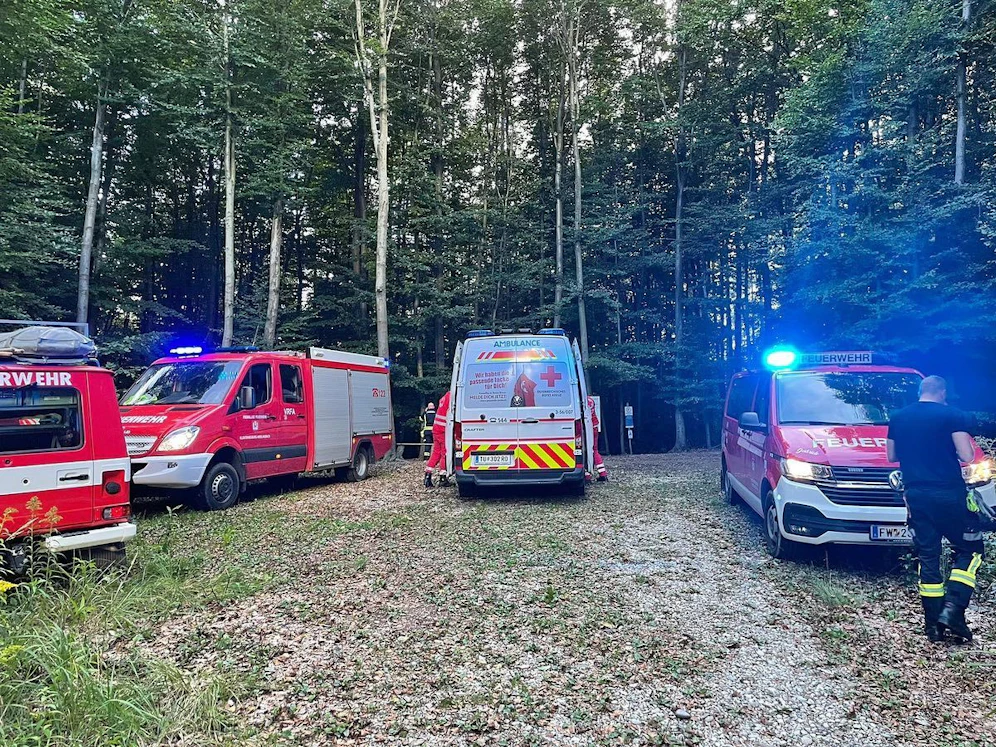 Eine Frau stürzte im Trailpark bei Weidling.