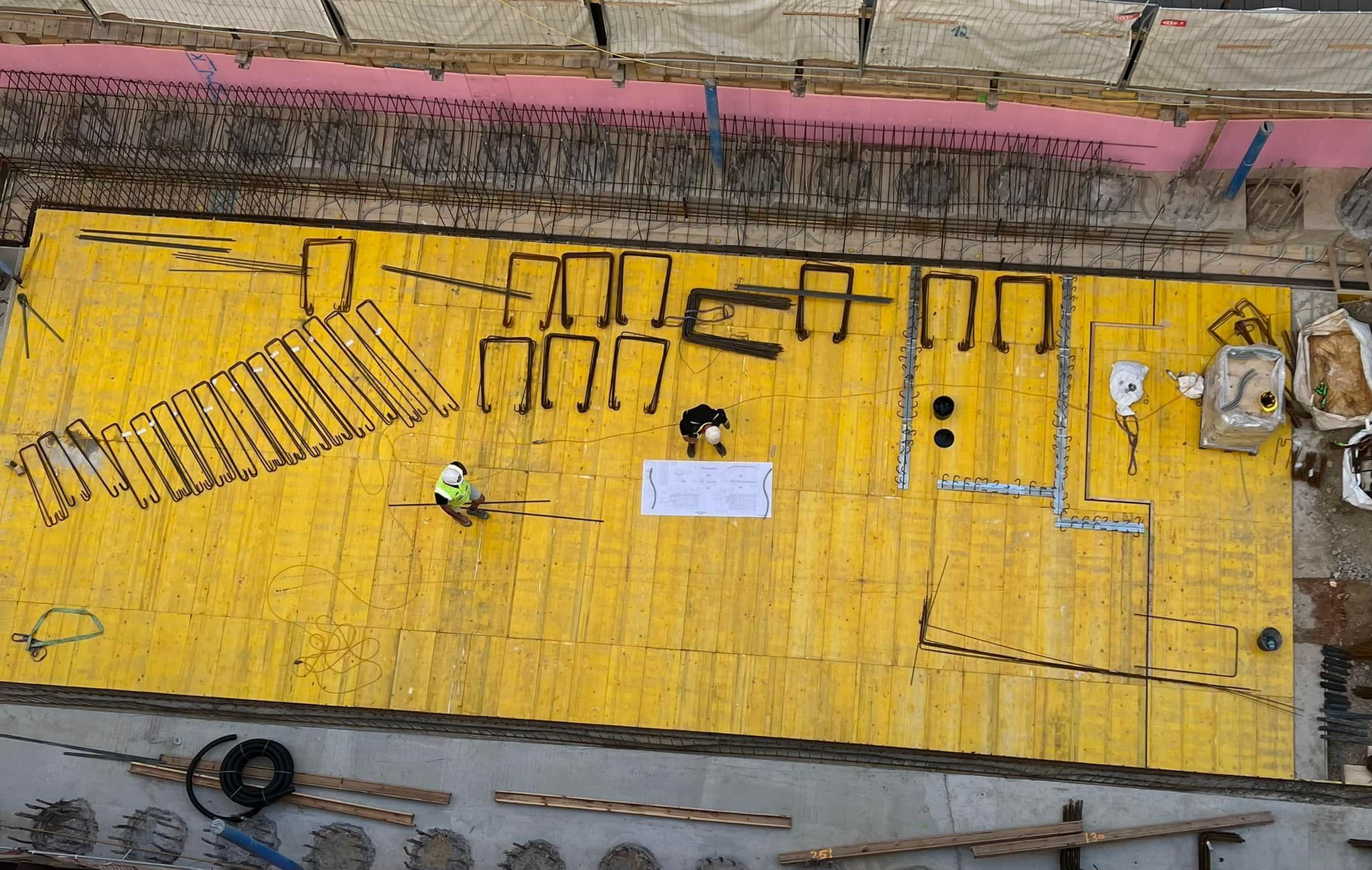 U2/U3-Baustelle in der Kirchengasse in Wien-Neubau.