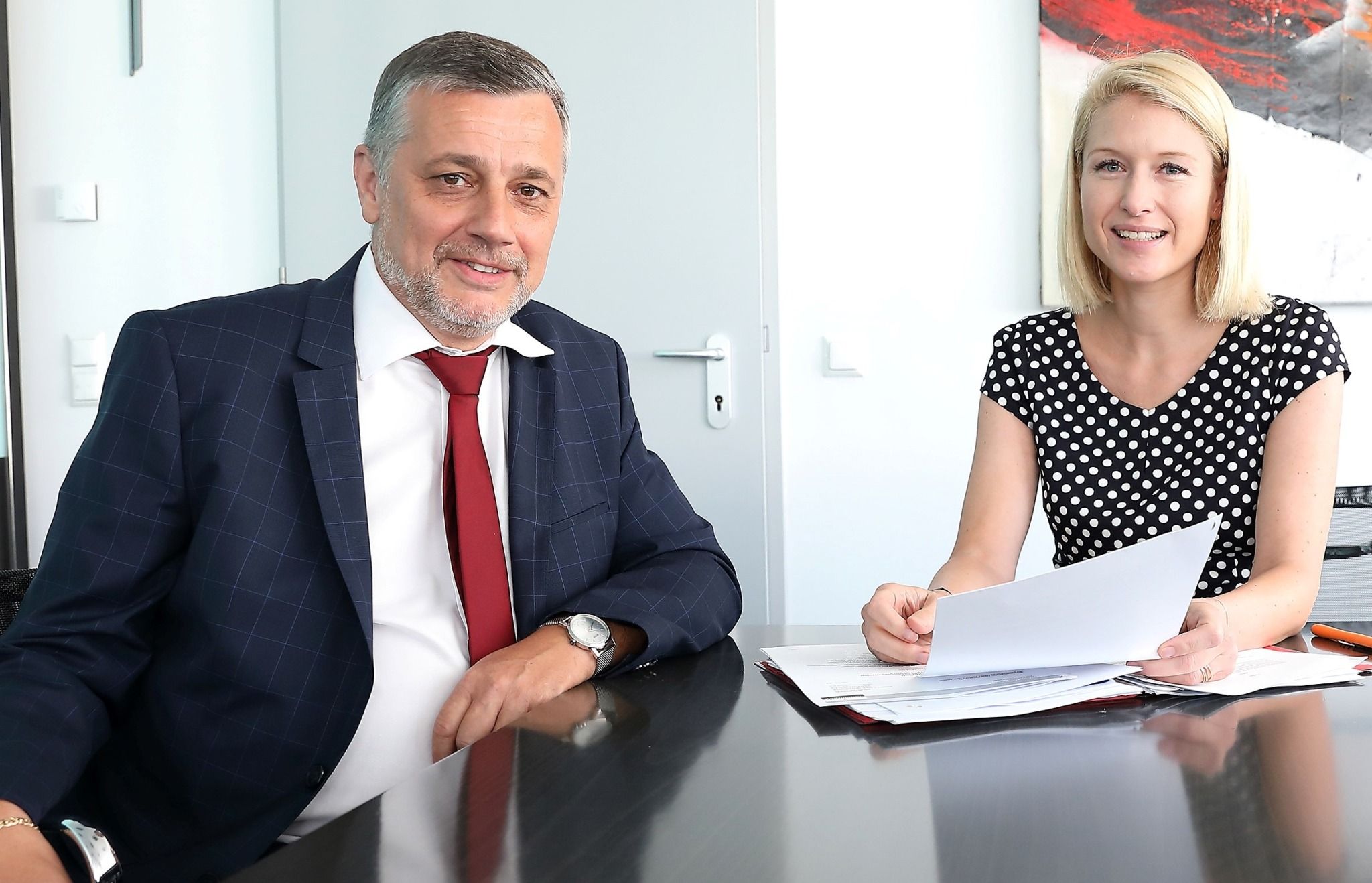 LH-Stv. Haberlander und Bildungsdirektor Klampfer