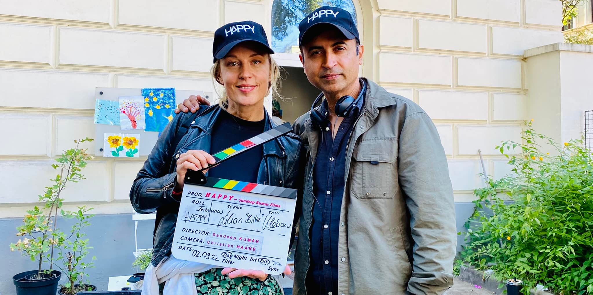 Lilian Klebow mit Sandeep Kumar.