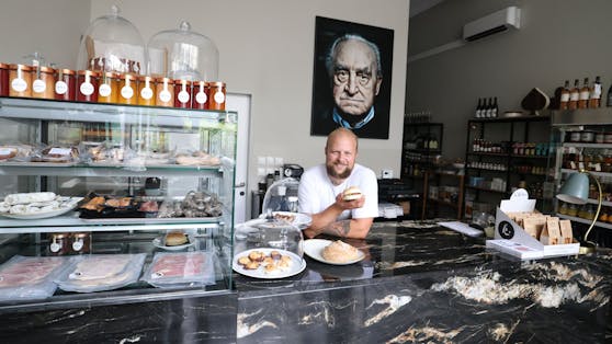Bergbauer und Metzger Hannes Hönegger (38) verspricht den Wienern im neuen "Urban BBQ & Meat" Wiens besten Leberkäse vom Bio-Kalb.