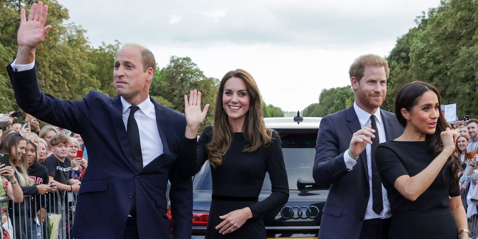 Die vier Royals waren zusammen in Windsor.