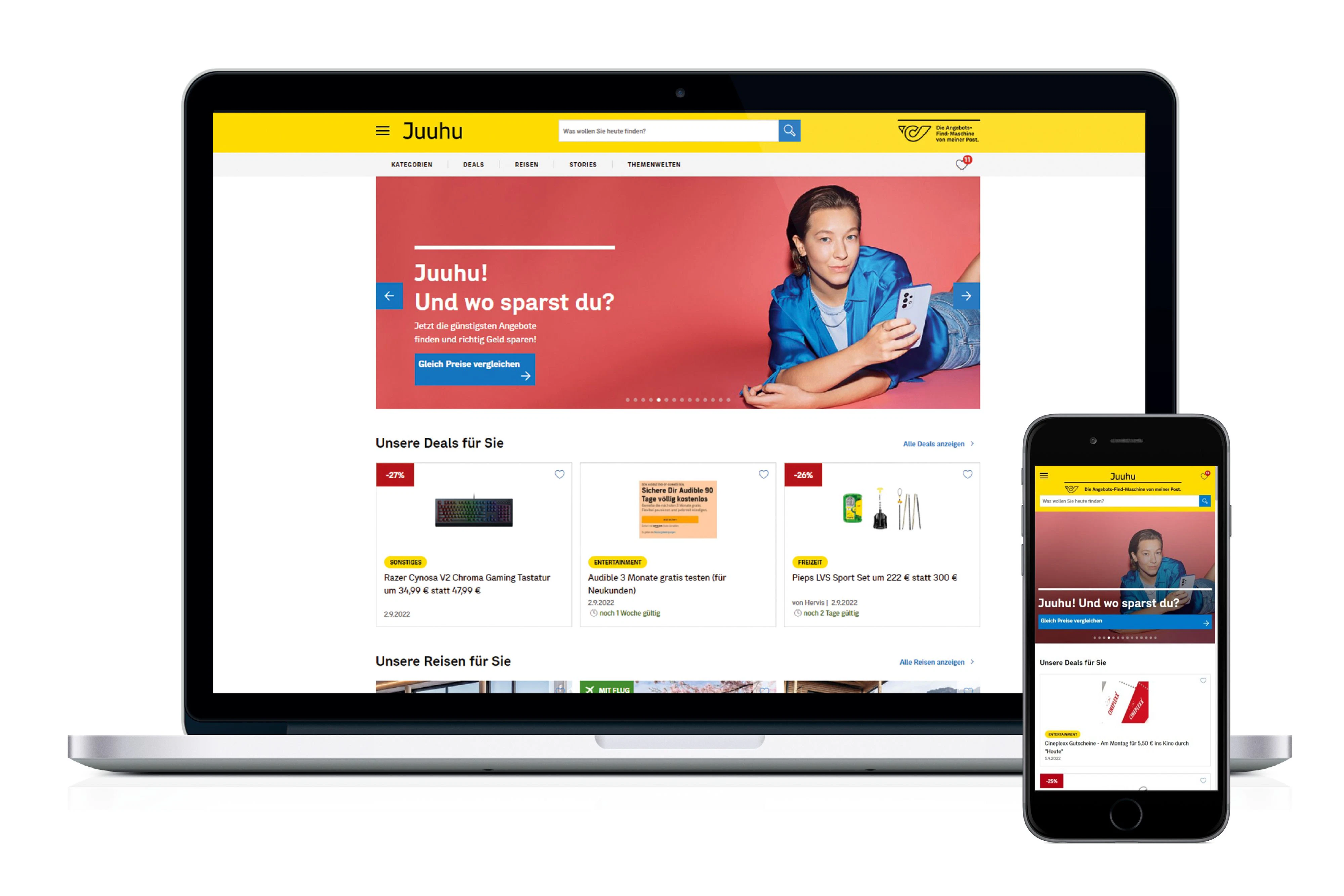 "Juuhu.at": Die neue Angebots-Find-Maschine der Post