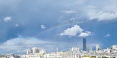 Fotos zeigen – So spektakulär war Regenbogen über Wien