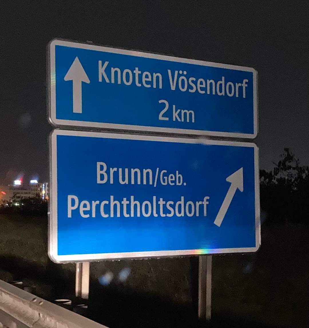 Das falsch geschriebene Verkehrsschild