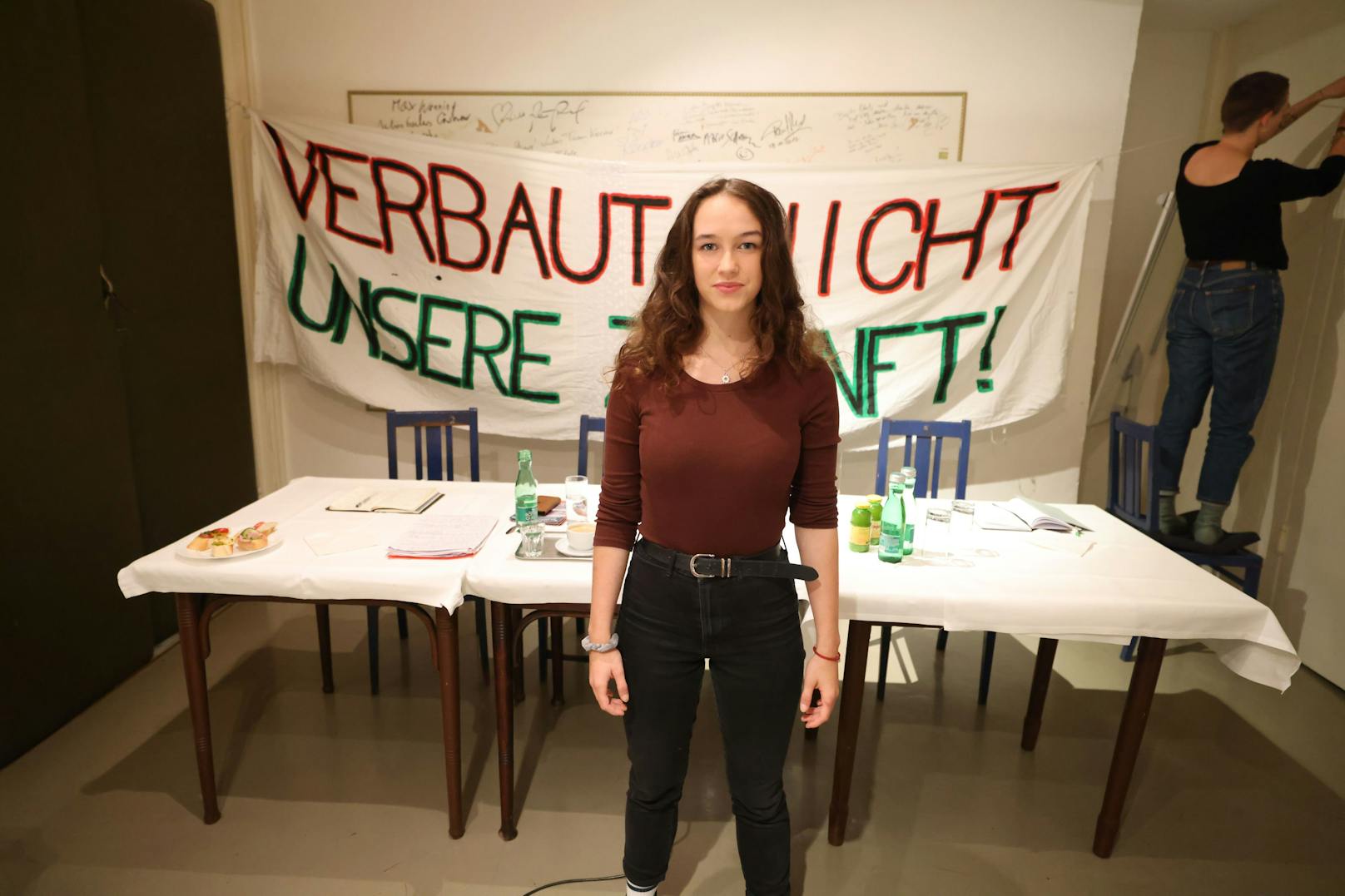 Lena Schilling ist die Frontfrau der "Lobau bleibt"-Bewegung.