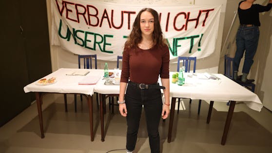 Pfefferspray gegen Demonstranten in Wien: Lena Schilling war mit dabei.&nbsp;