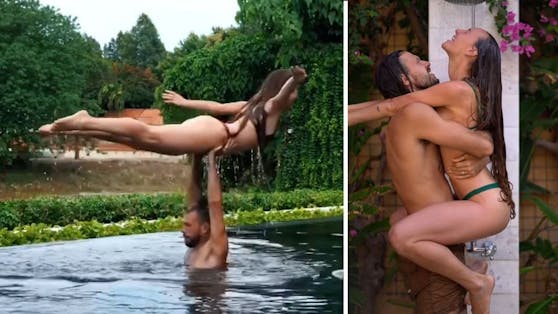 Silke Muys (31) und Kieran Shannon (29) zahlen sich ihre Hochzeitsreise mit Nacktaufnahmen.