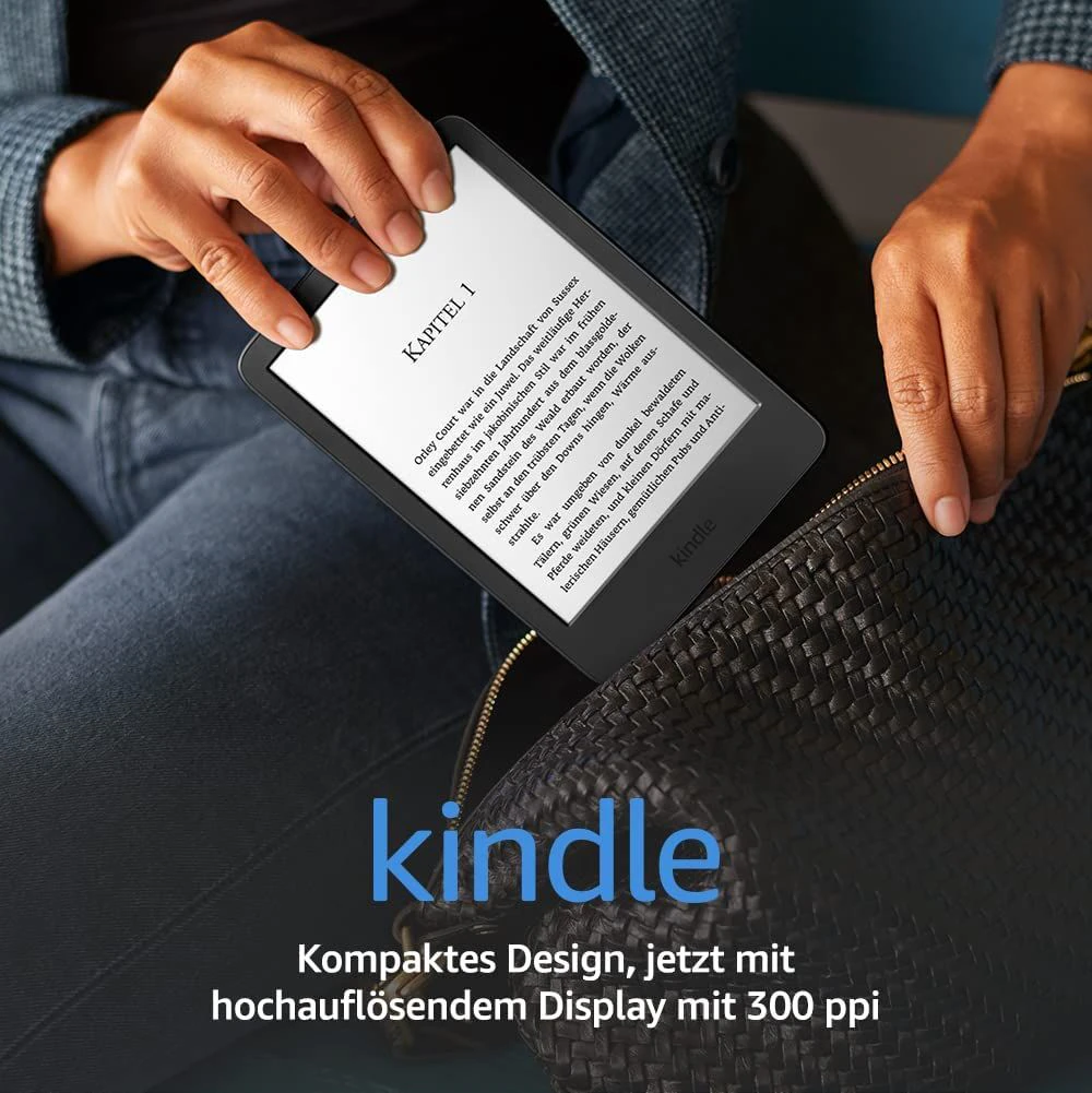 Kindle und Kindle Kids der nächsten Generation: Jetzt mit hochauflösendem 300 ppi-Display, Laden über USB-C und doppelter Speicherkapazität.