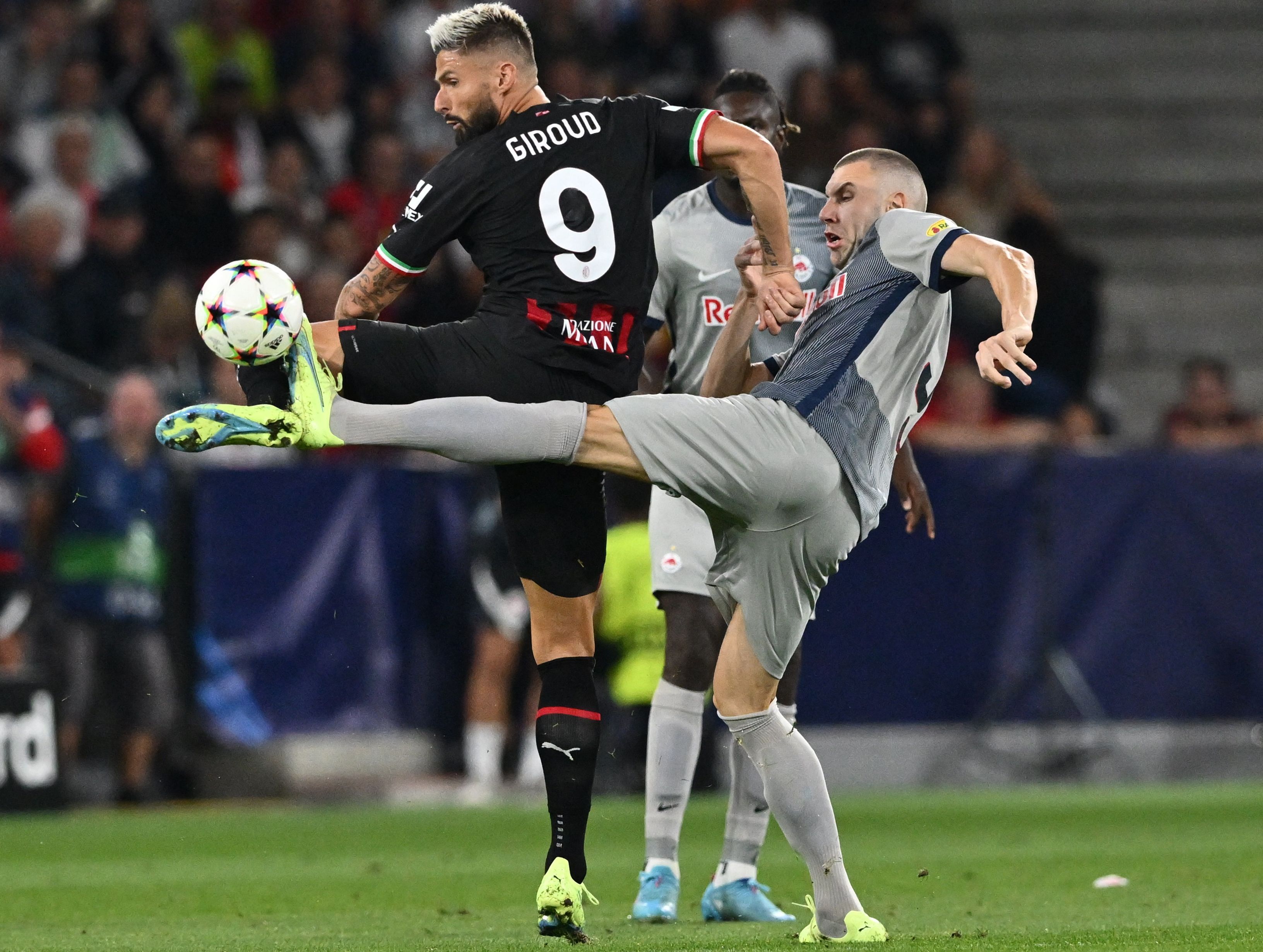 AC Milans Angreifer Olivier Giroud am 6. September in Salzburg