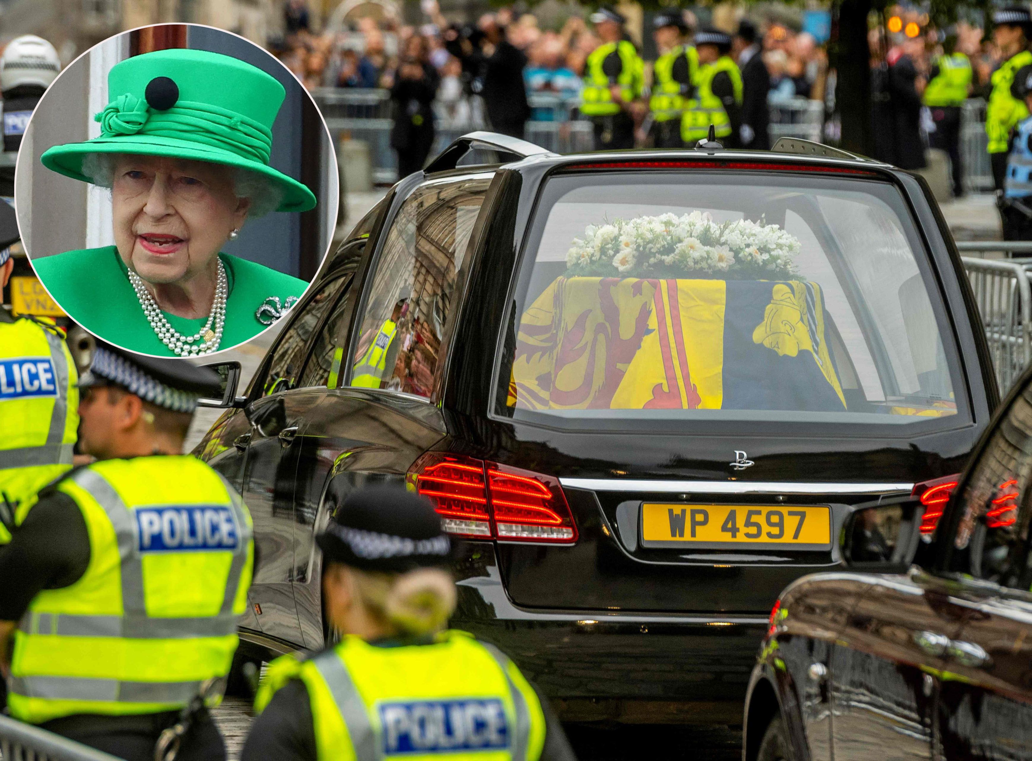 In diesem Auto liegt die verstorbene Queen Elizabeth II.