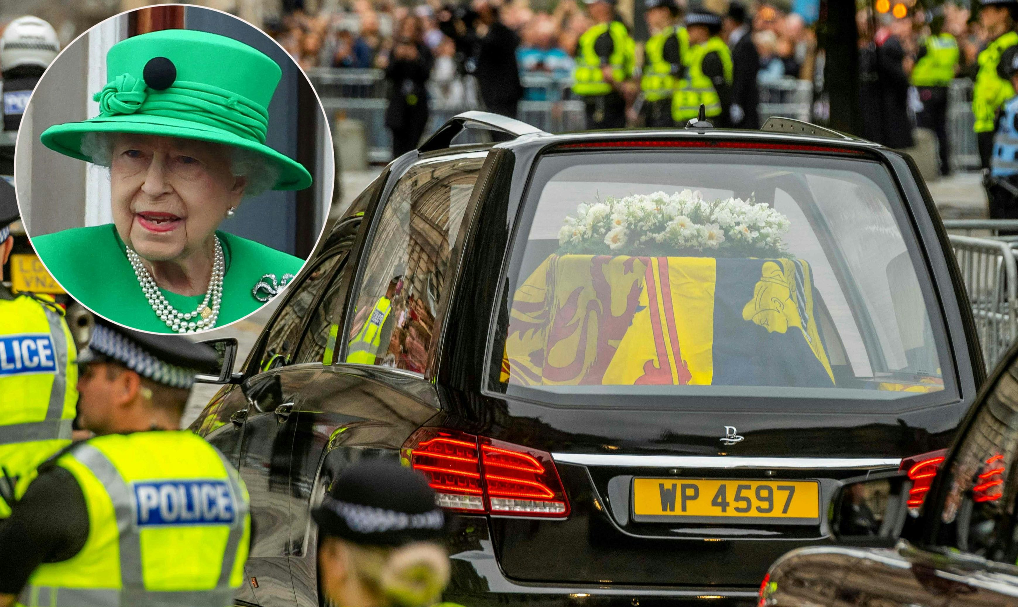 In diesem Auto liegt die verstorbene Queen Elizabeth II.