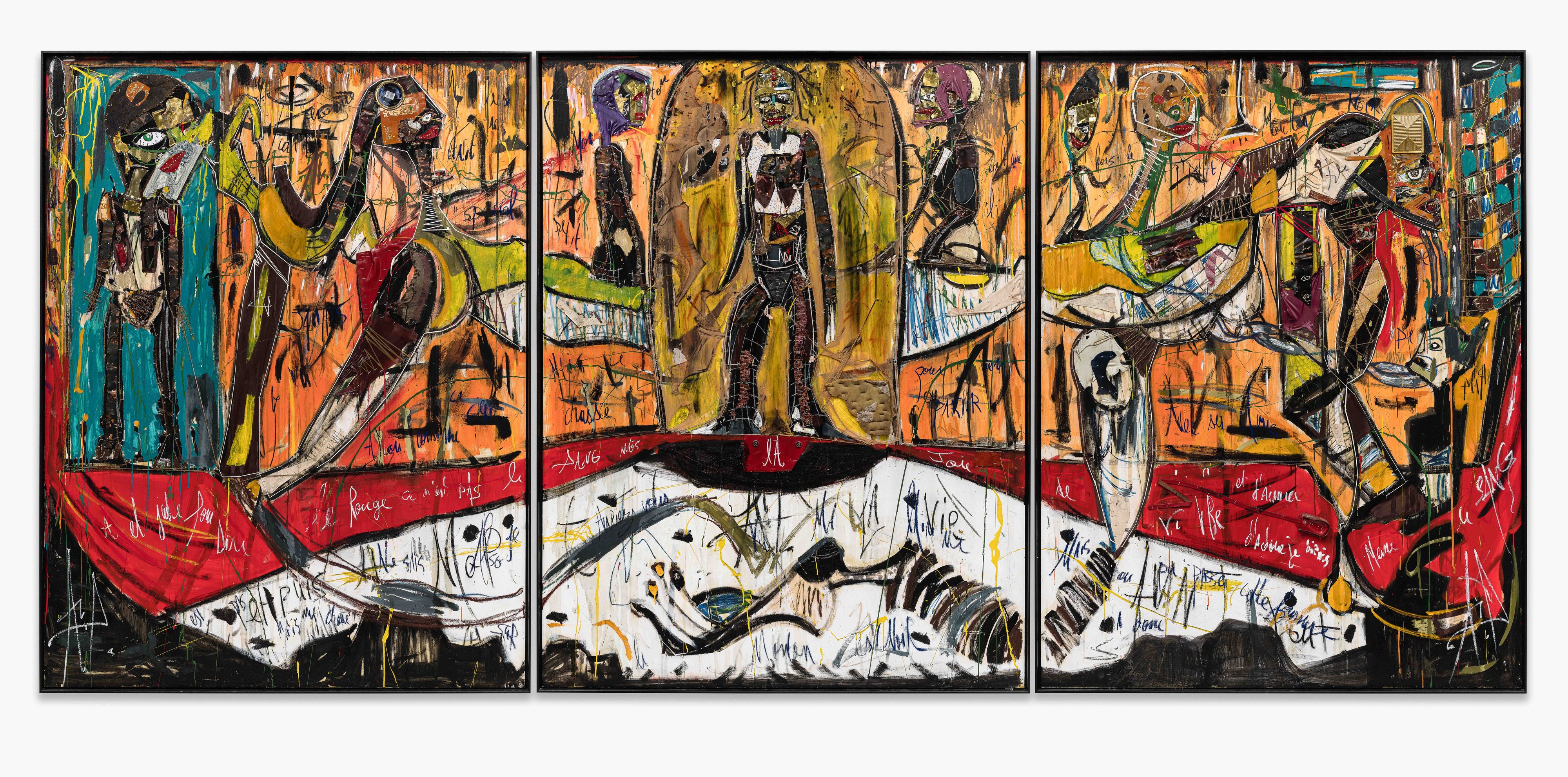 Mit dem Erlös des Abends von 324.300 Euro konnte "Il était une fois le mouton noir, 2021" von Alexandre Diop gekauft werden.