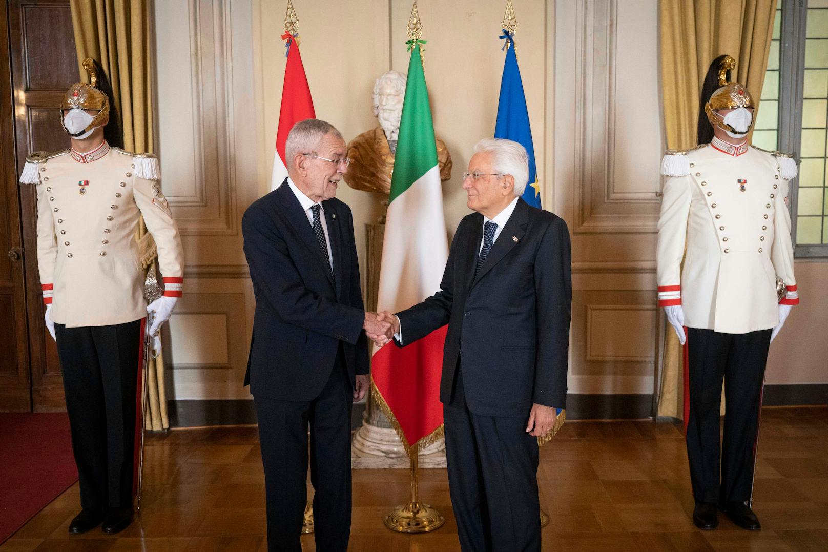 Bundespräsident Van der Bellen in Rom mit Staatspräsident Mattarella