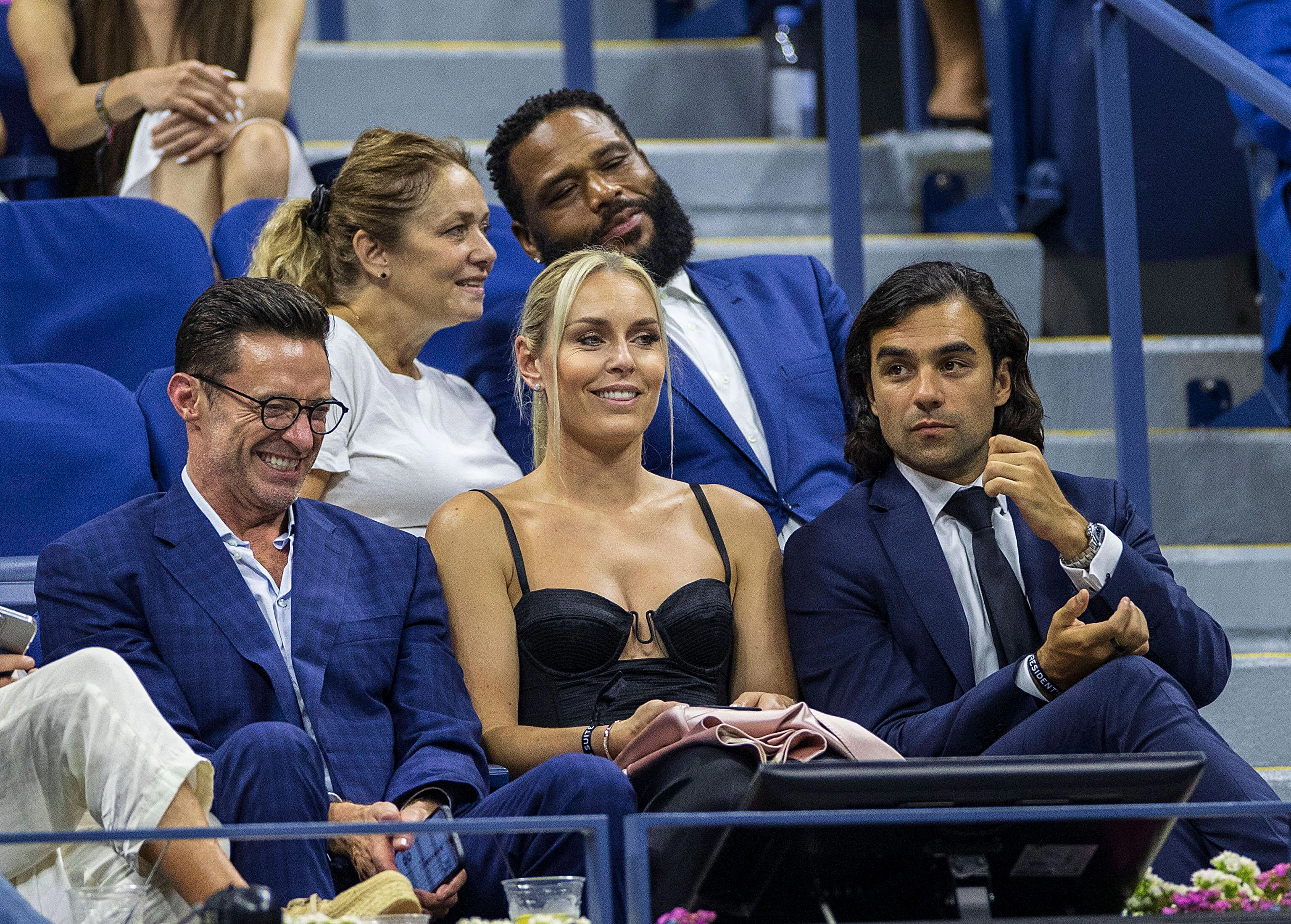 Im feinen Zwirn: Diego Osorio (r.) neben der Ex-Ski-Queen.