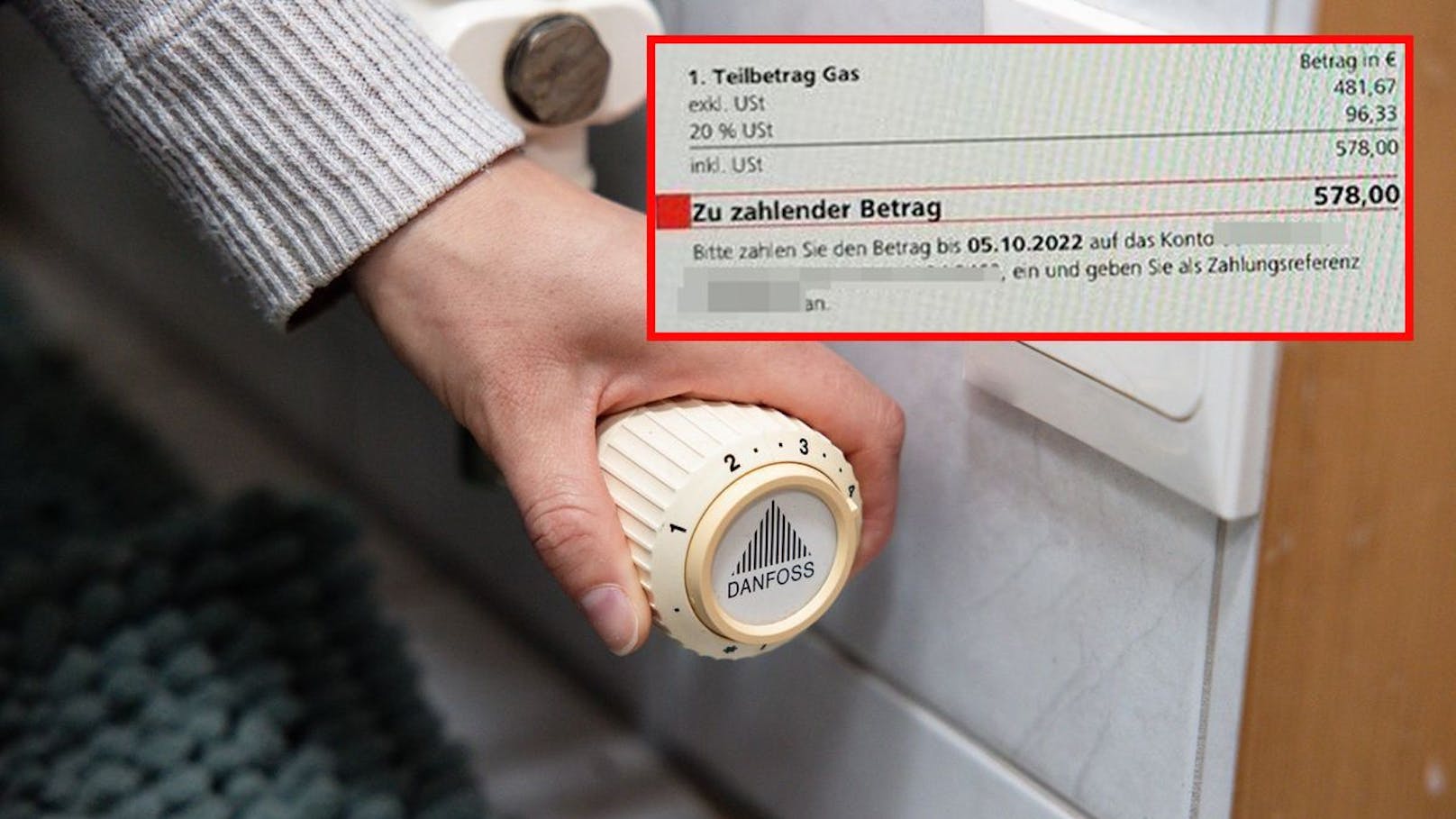 Eine kranke Niederösterreicherin muss für die Gasrechnungen ordentlich blechen – obwohl sie die Gasheizung gar nicht einschaltet.