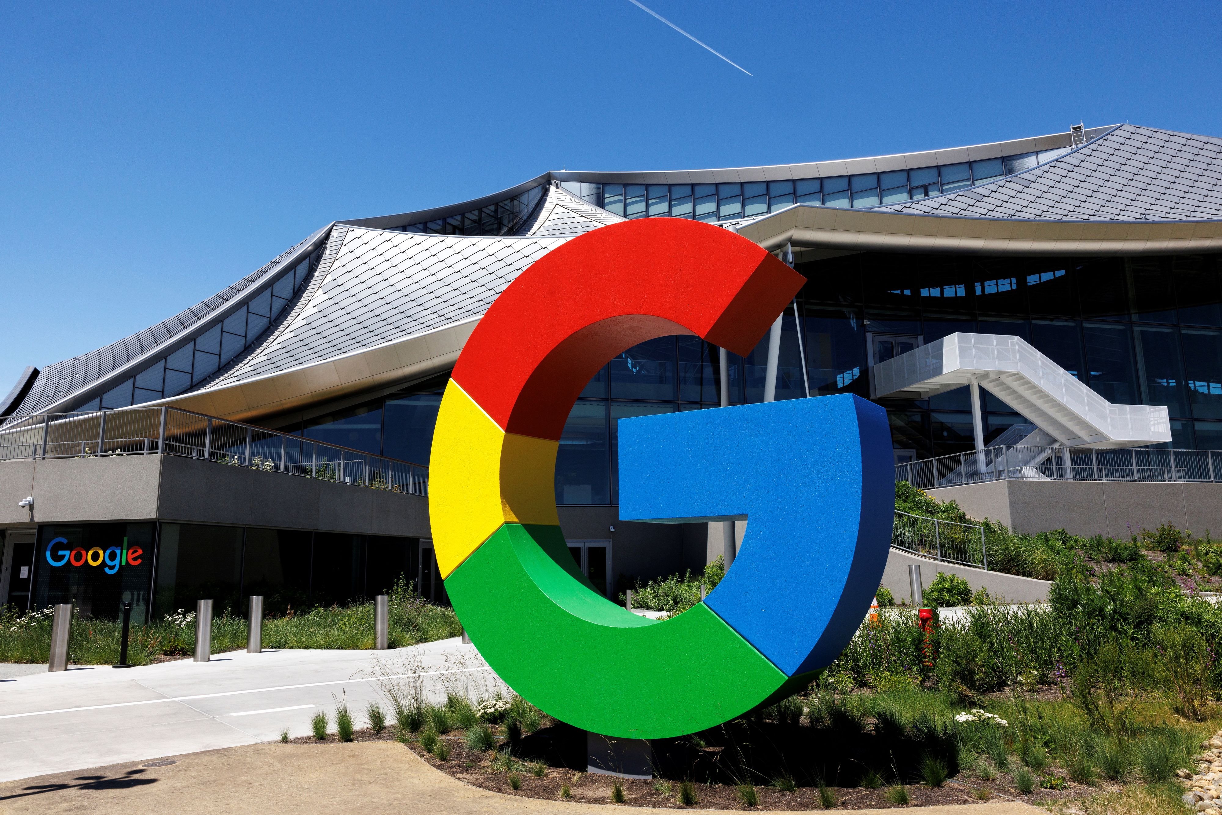 Hat gegen ein Strafgeld von über vier Milliarden Euro geklagt: Google in Kalifornien. (Archivbild)