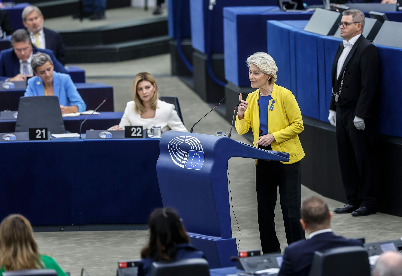 In ihrer Rede&nbsp;enthüllte Van der Leyen Details zum Kampf gegen Teuerung und Energiekrise.