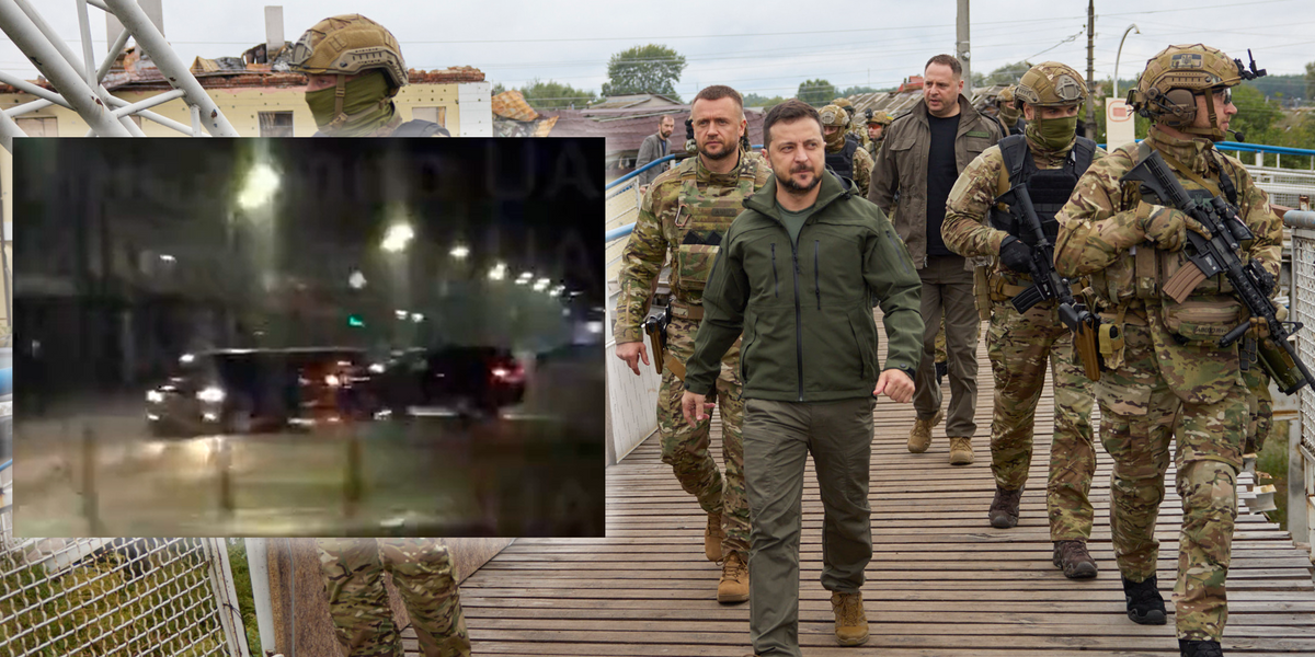 Nach Selenskis Besuch in Isjum (hier im Bild) krachte es.