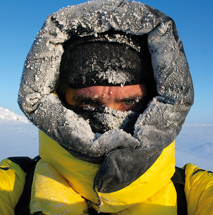 Ein Selfie des Künstlers Gregor Sailer in Kanada.