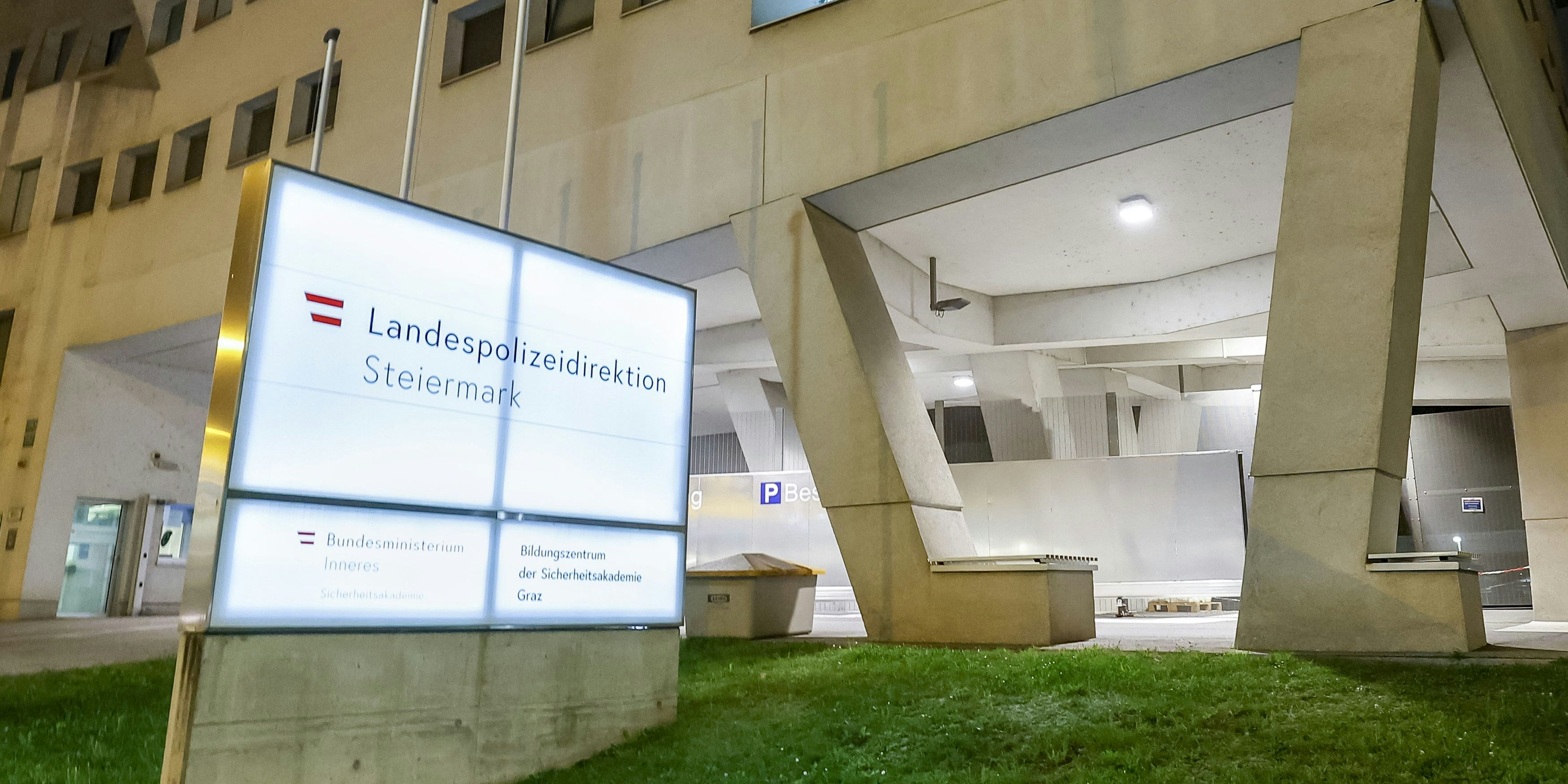 Im Keller der Landespolizeidirektion Graz ereignete sich am Mittwoch ein tragischer Unfall. 