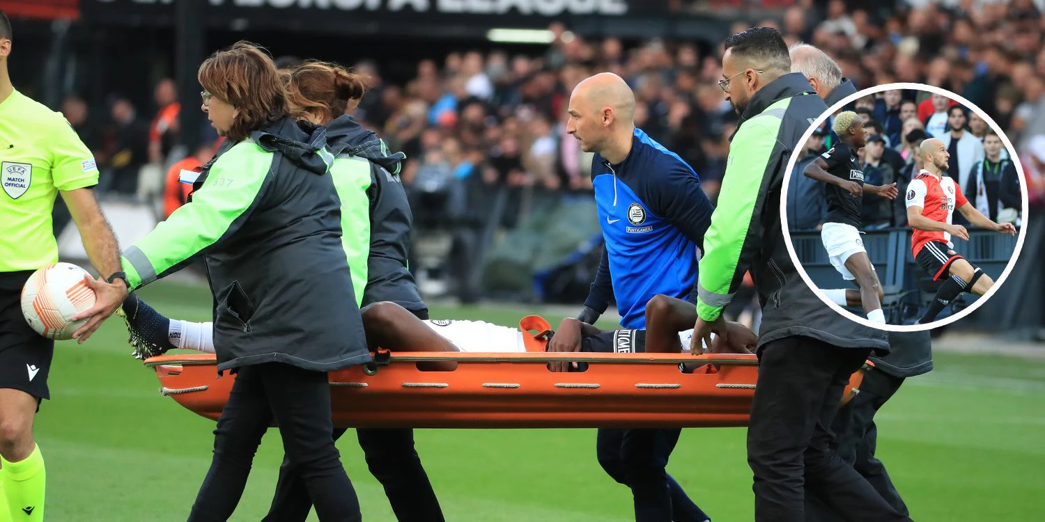 Gernot Trauner lässt Emanuel Emegha auflaufen, der verletzt sich schwer.