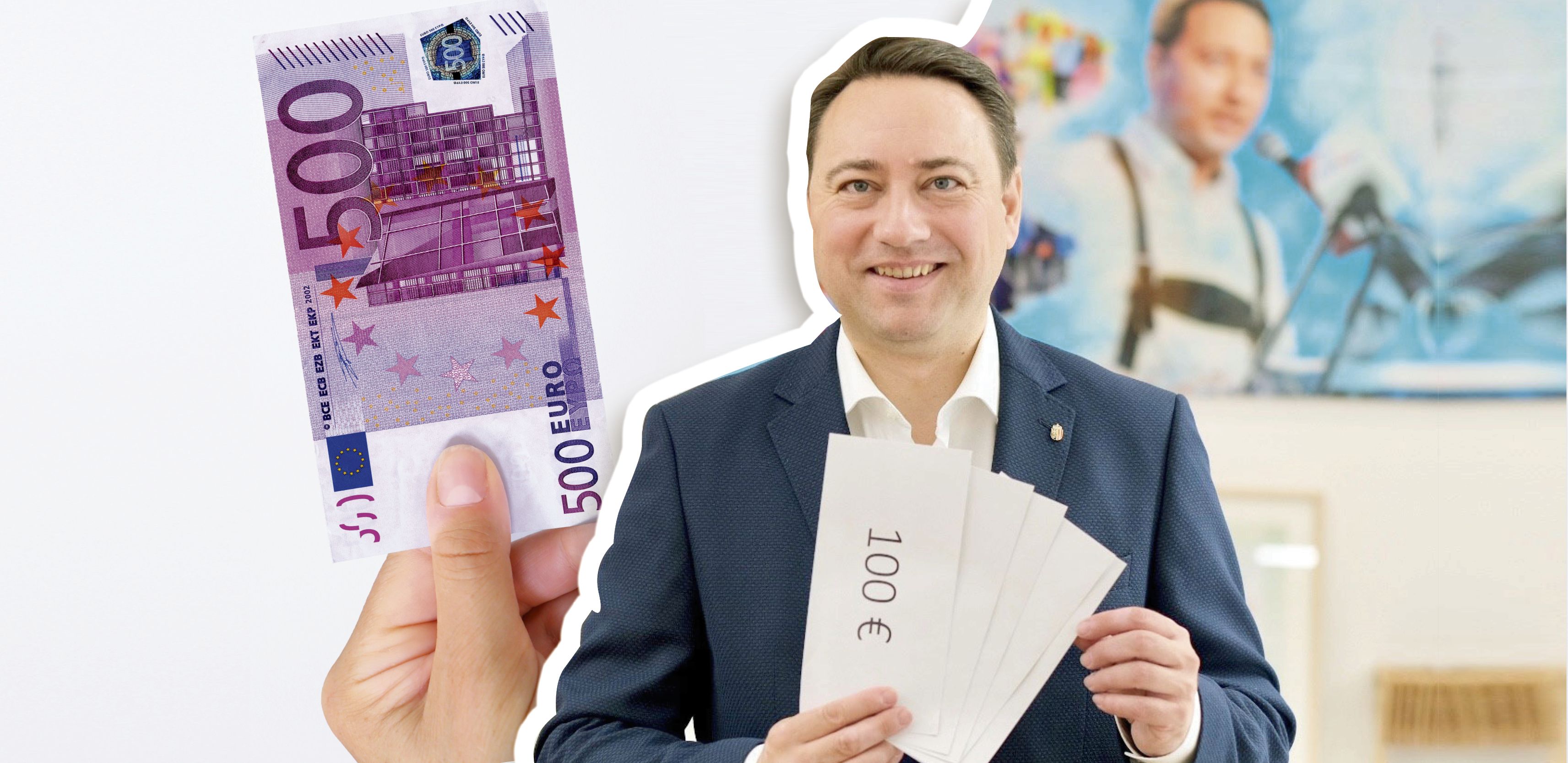 OÖ-Landeshauptmann-Stellvertreter Manfred Haimbuchner sucht glückliche Gewinner.