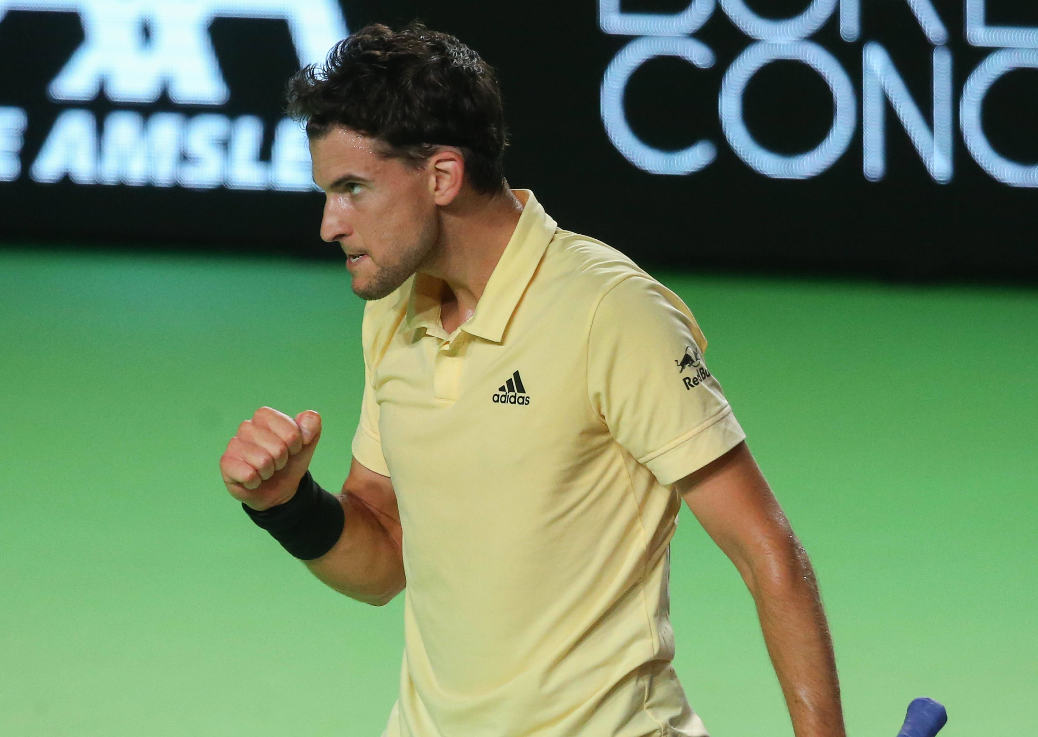 Dominic Thiem gewinnt das Viertelfinale in Rennes.