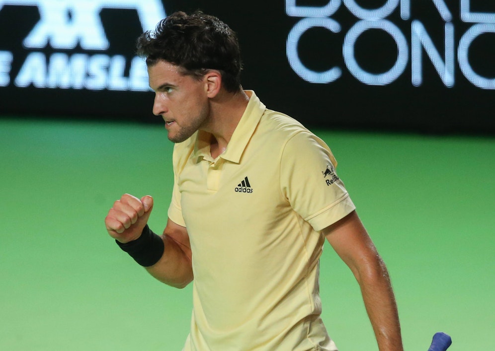 Dominic Thiem gewinnt das Viertelfinale in Rennes.