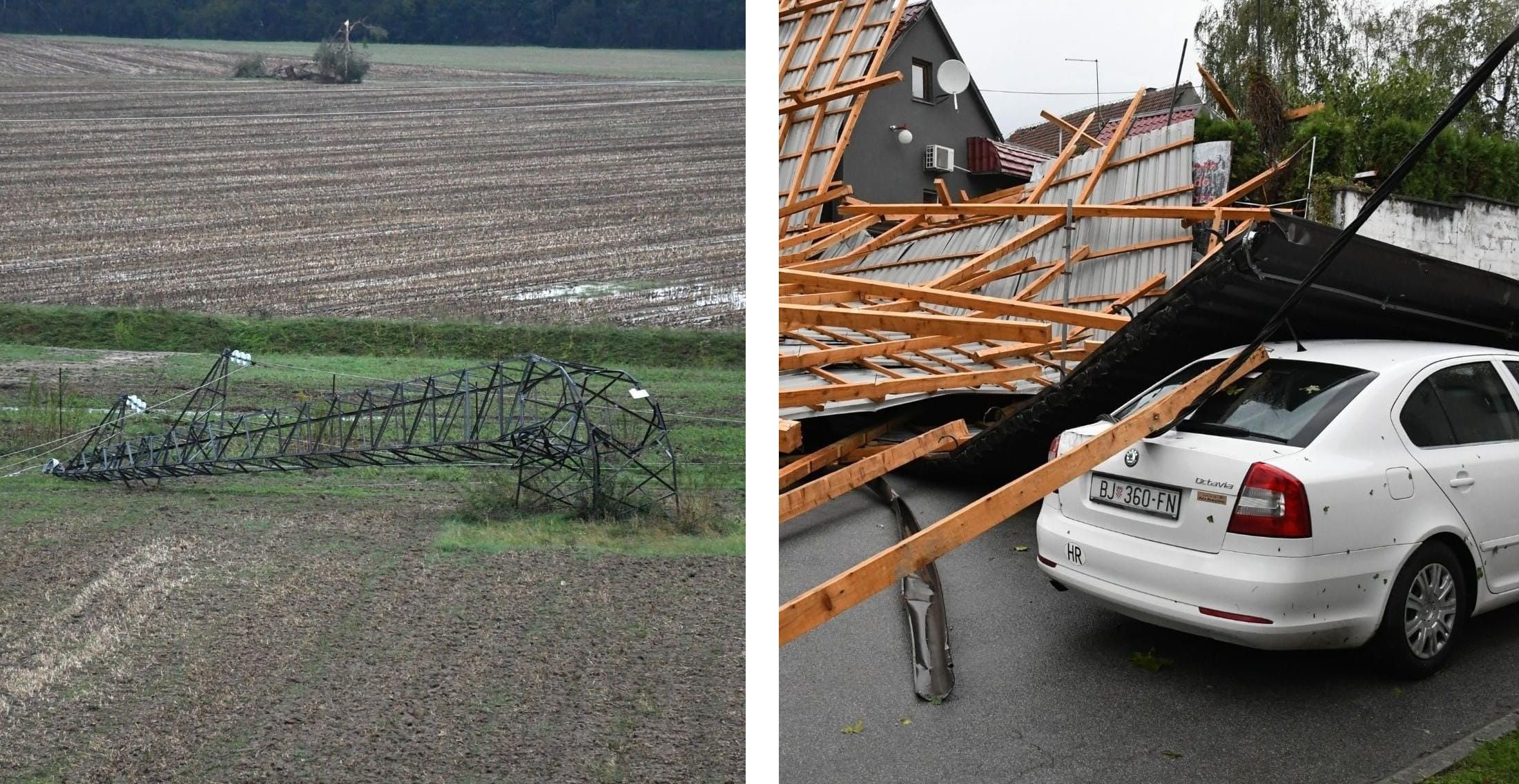 Orkan-Peitsche hinterlässt in Kroatien verwüstete Stadt