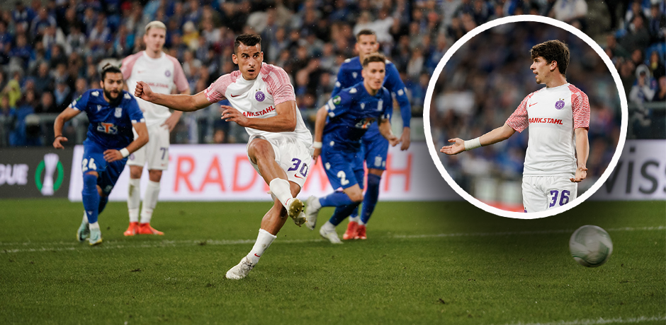 Manfred Fischer führte den Strafstoß aus, auch Dominik Fitz wollte schießen. 