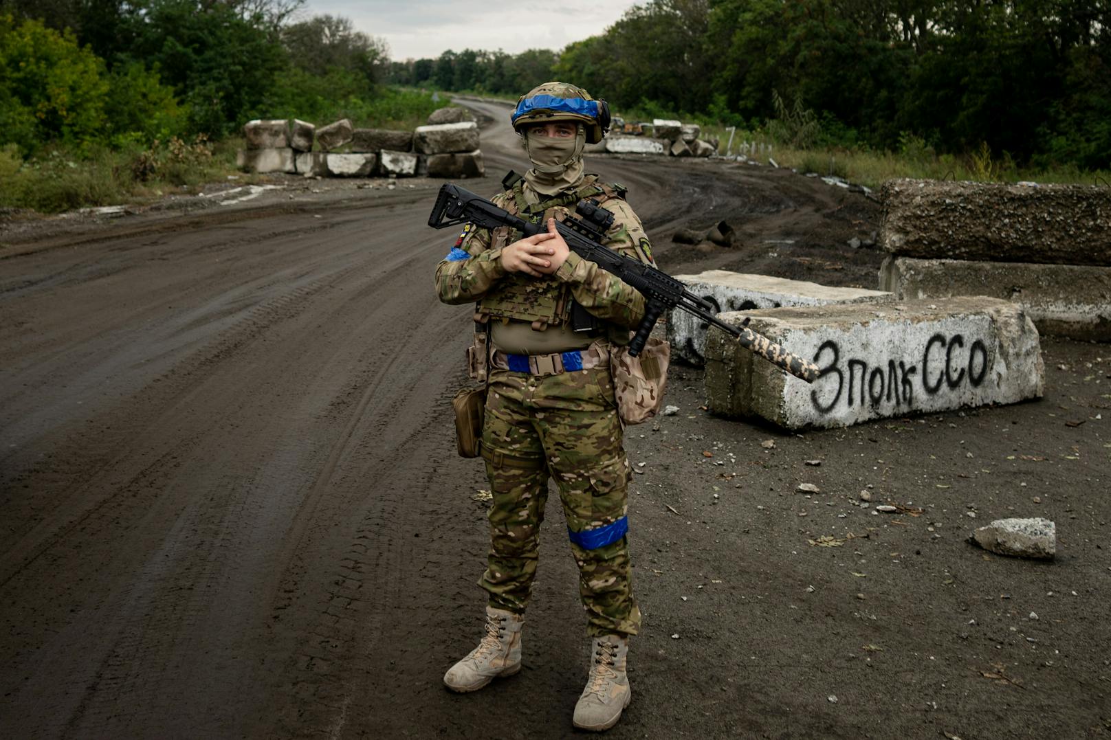 Die Stadt wurde erst kürzlich von der ukrainischen Streitkraft zurückerobert.