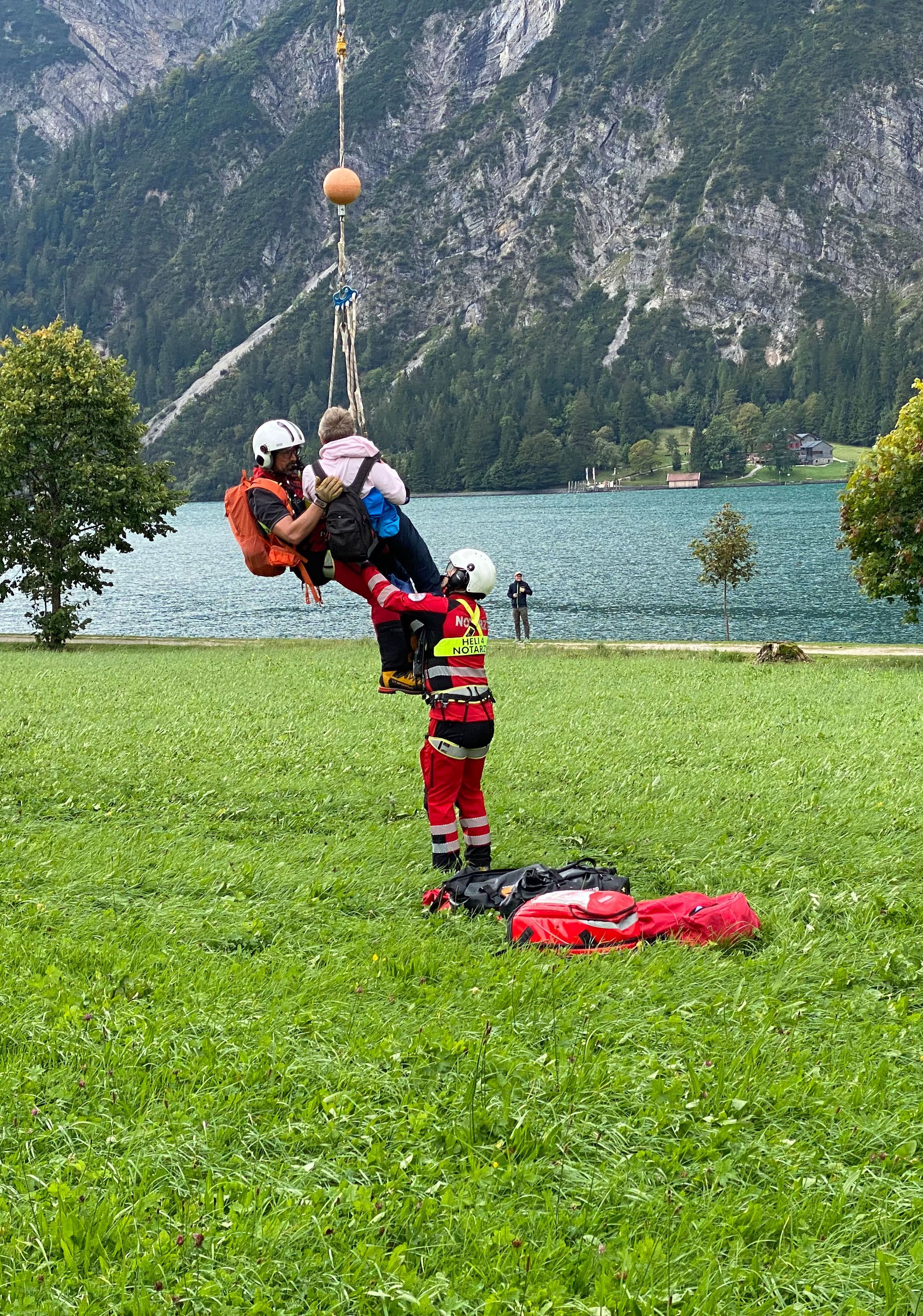 Eben am Achensee-Absturz einer Wanderin vom Gaisalmsteig -Taubergung-Fotocredit: ZOOM.TIROL 