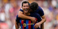 Lewandowski schnürt bei Barca- Sieg den Doppelpack