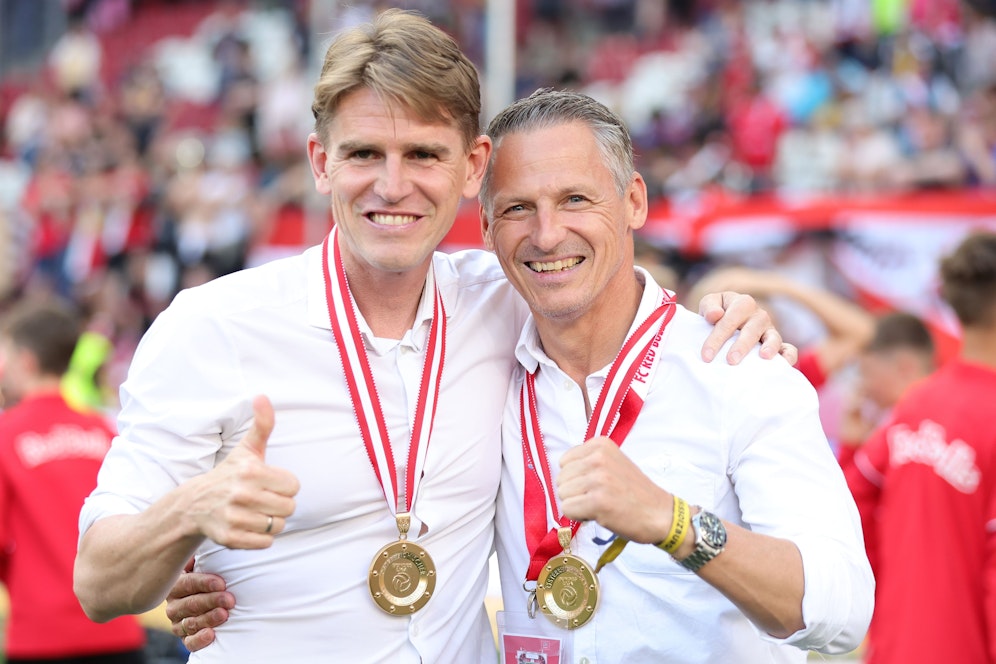 Christoph Freund (l.), Stephan Reiter