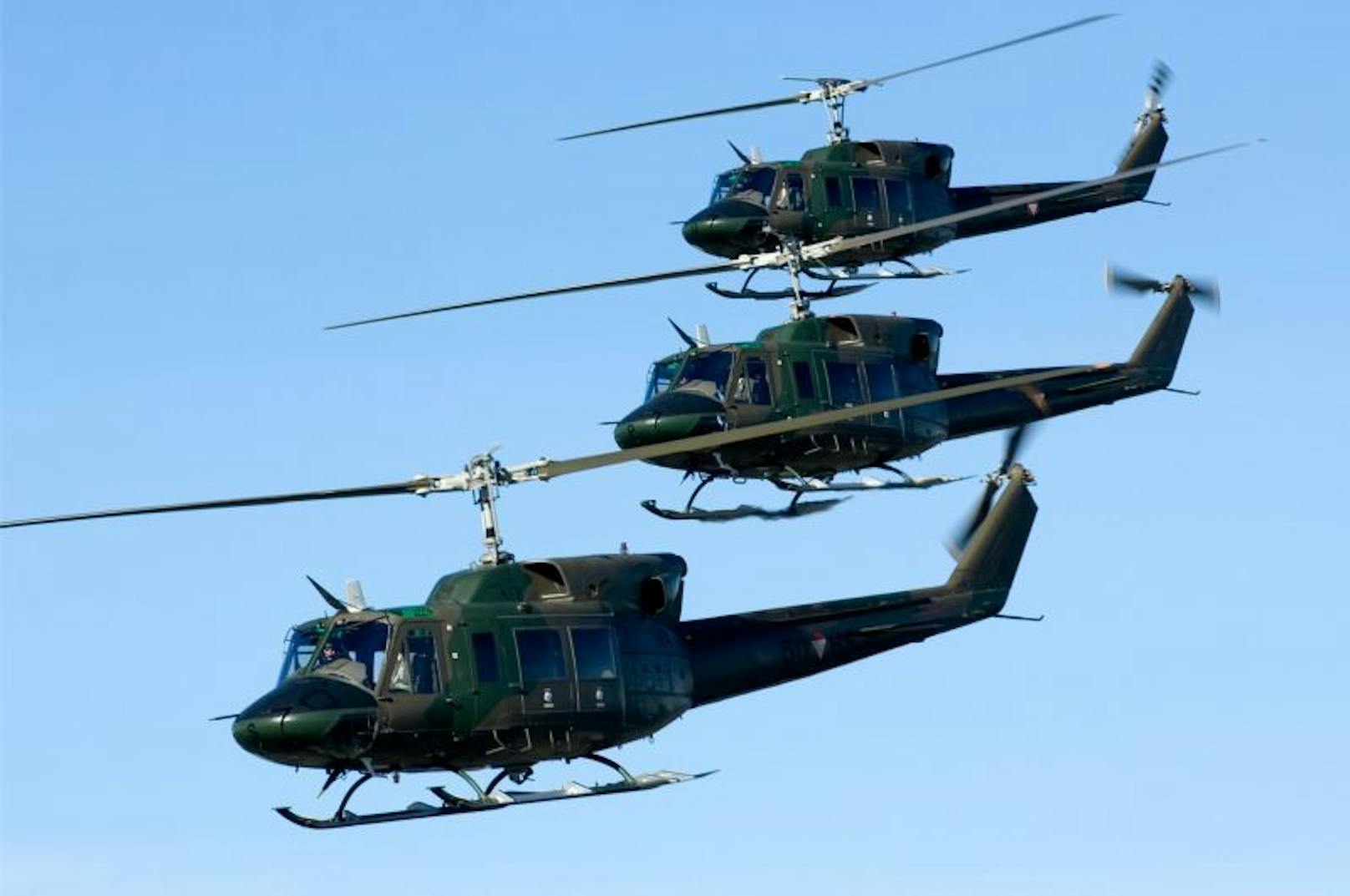 Gleich mehrere Agusta Bell 212 befinden sich im Besitz des österreichischen Bundesheeres.